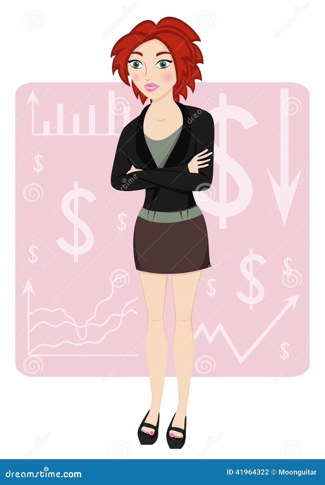 Success Arms Folded Short Hair Business Woman Beautiful Business, Beauty,  Natural, Female PNG Transparent Image and Clipart for Free Download