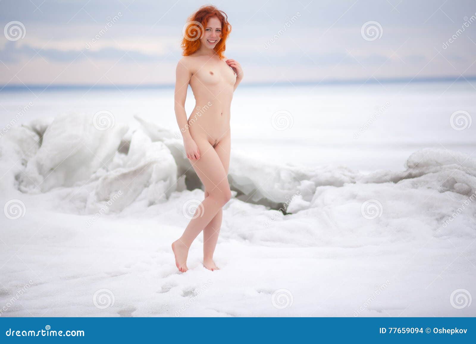 Naked Girl Snow