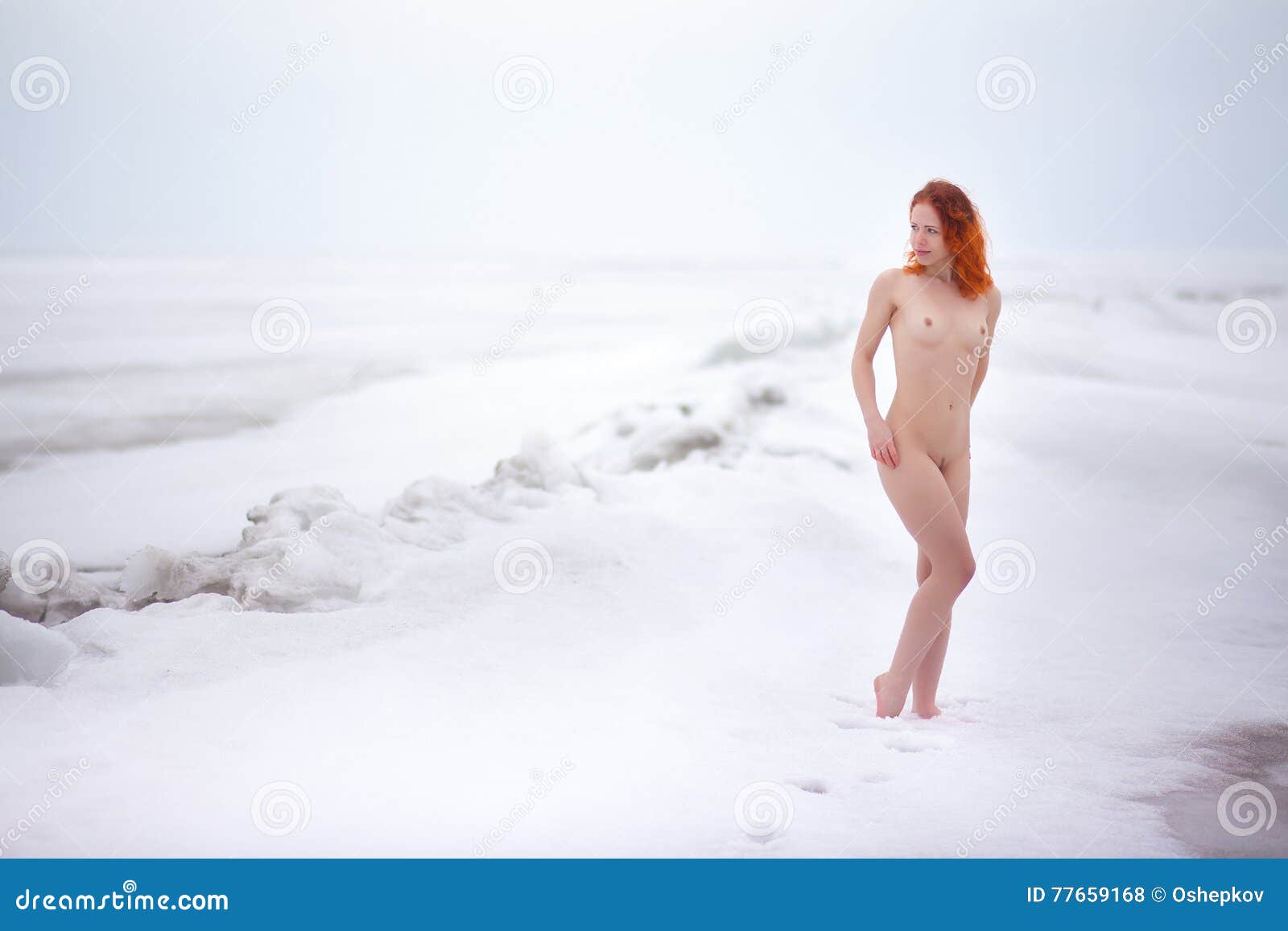 Naked Girl Snow