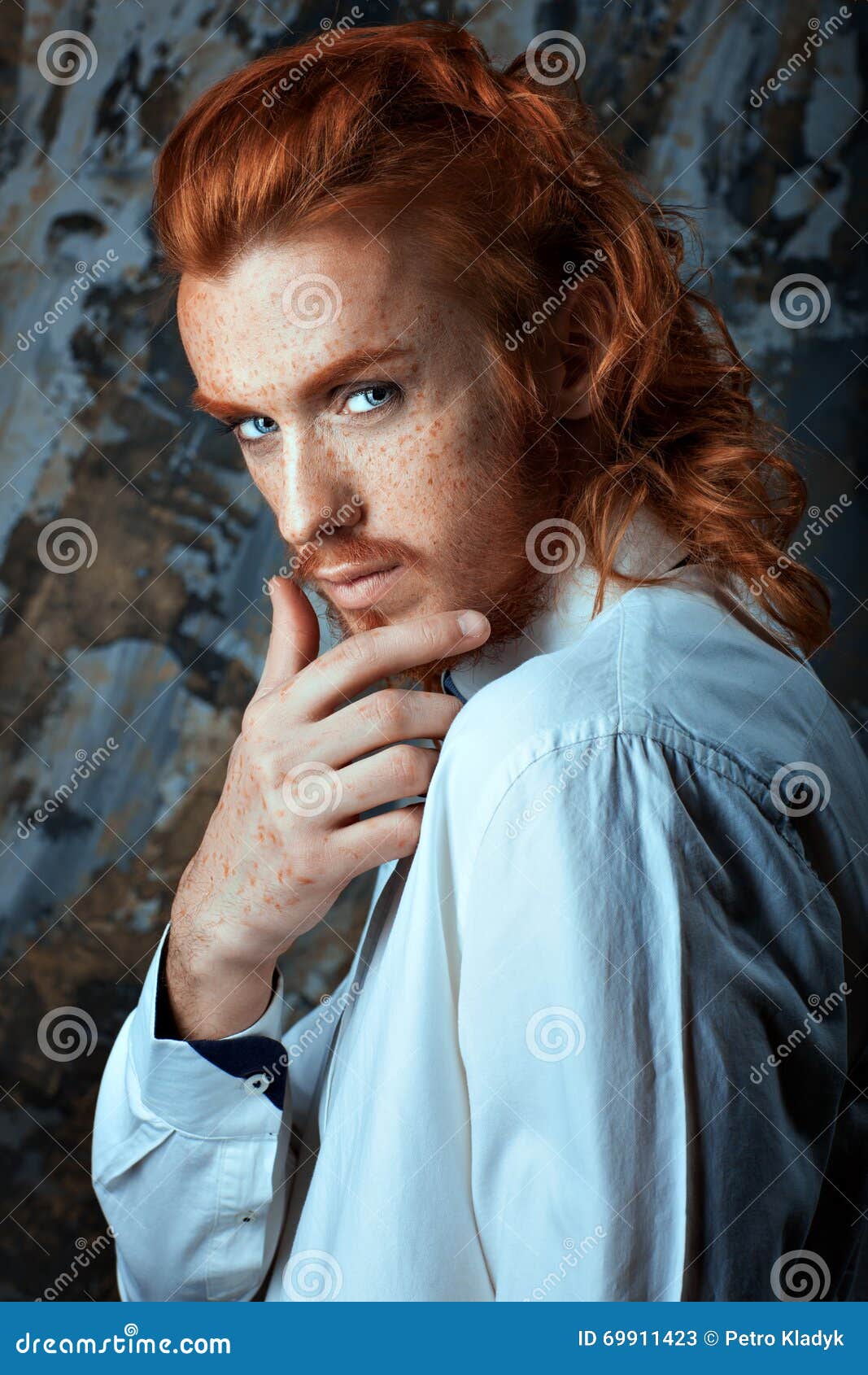 red-haired metrosexual man.