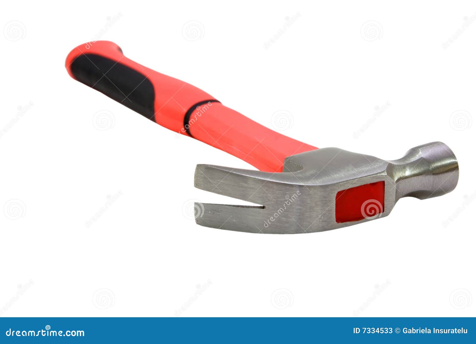 Red hammer stock image. Image of white, hammer, tool, craft 7334533
