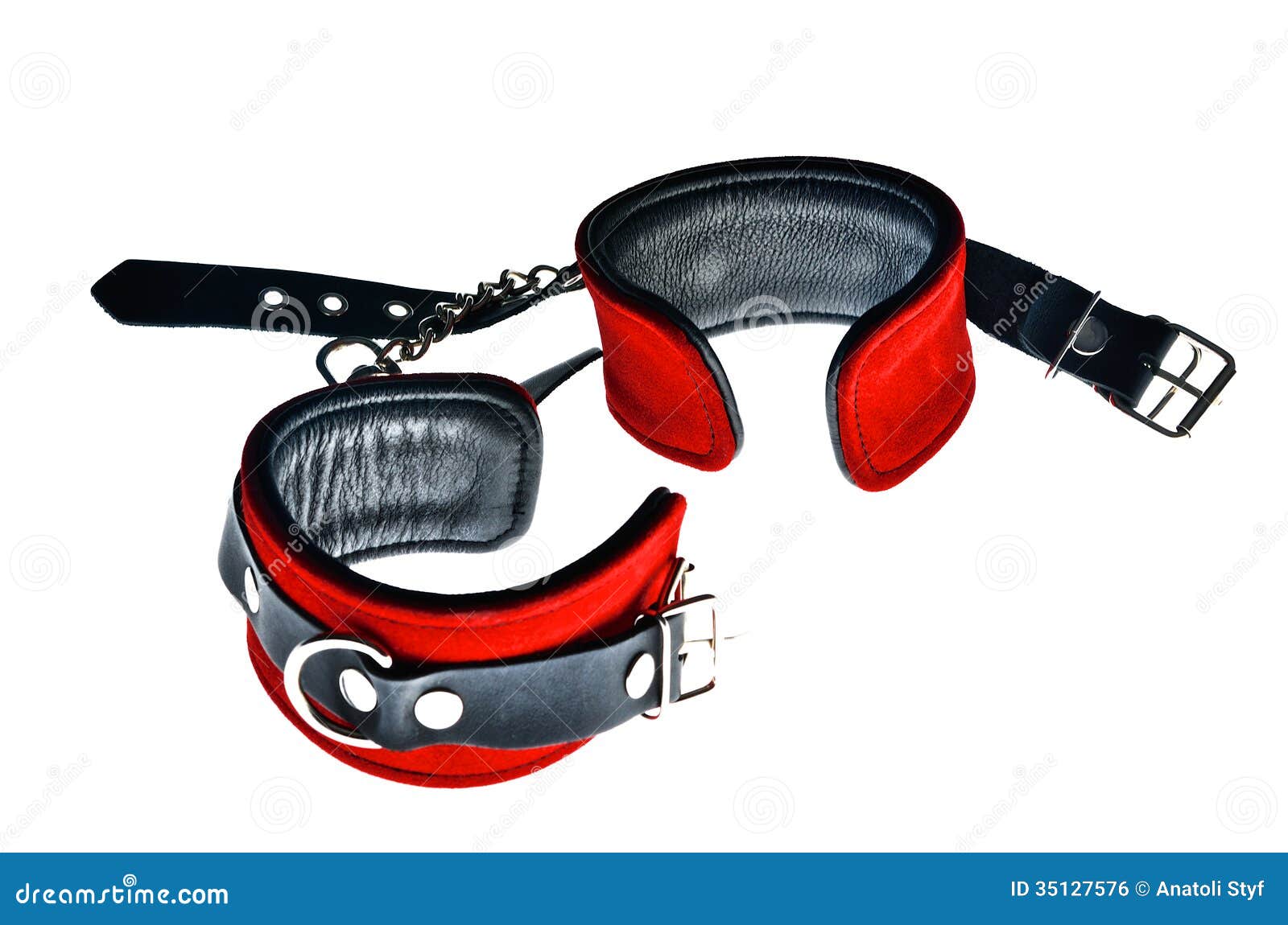 Red Handcuffs Royalty Free Stock Image Image 35127576