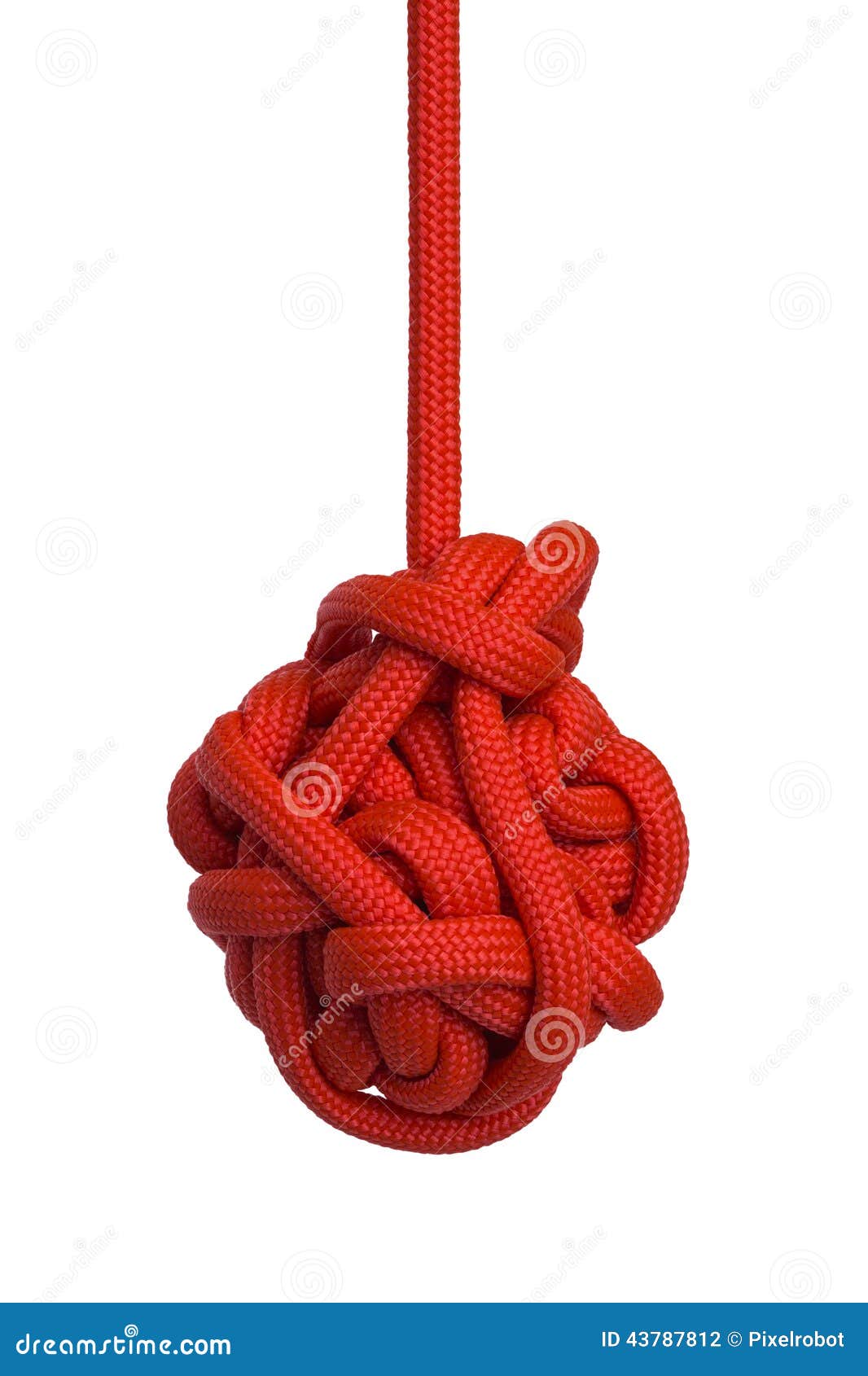 red hanging knot