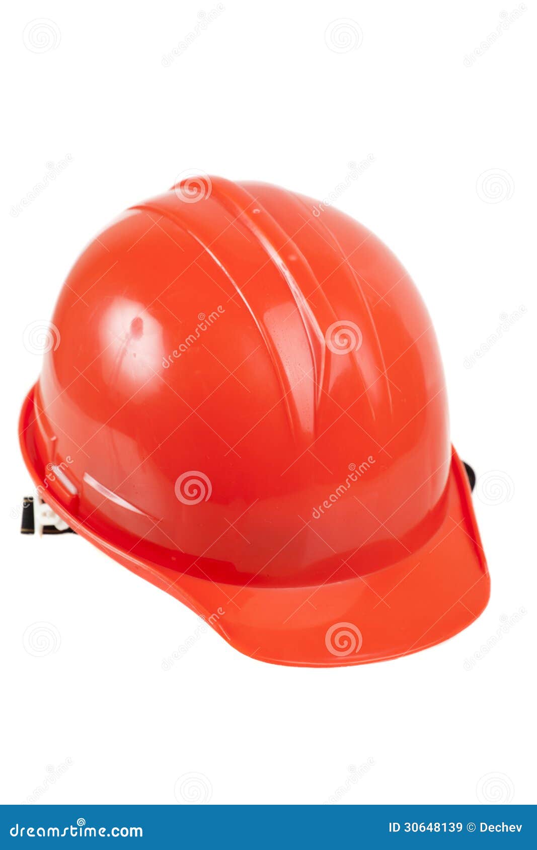 Red hard hat isolated stock image. Image of headwear 30648139