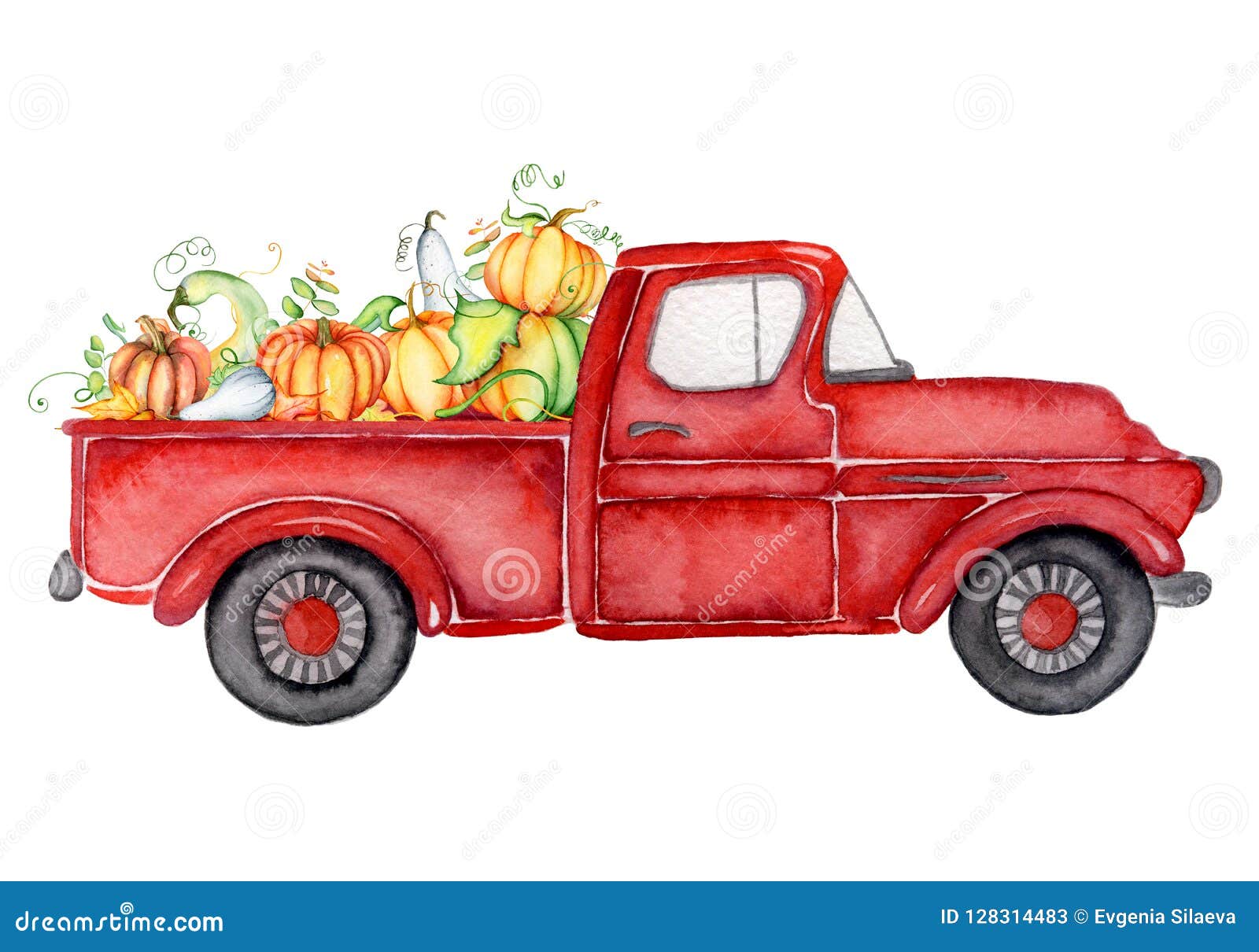 Fall Pumpkin Truck Clip Art