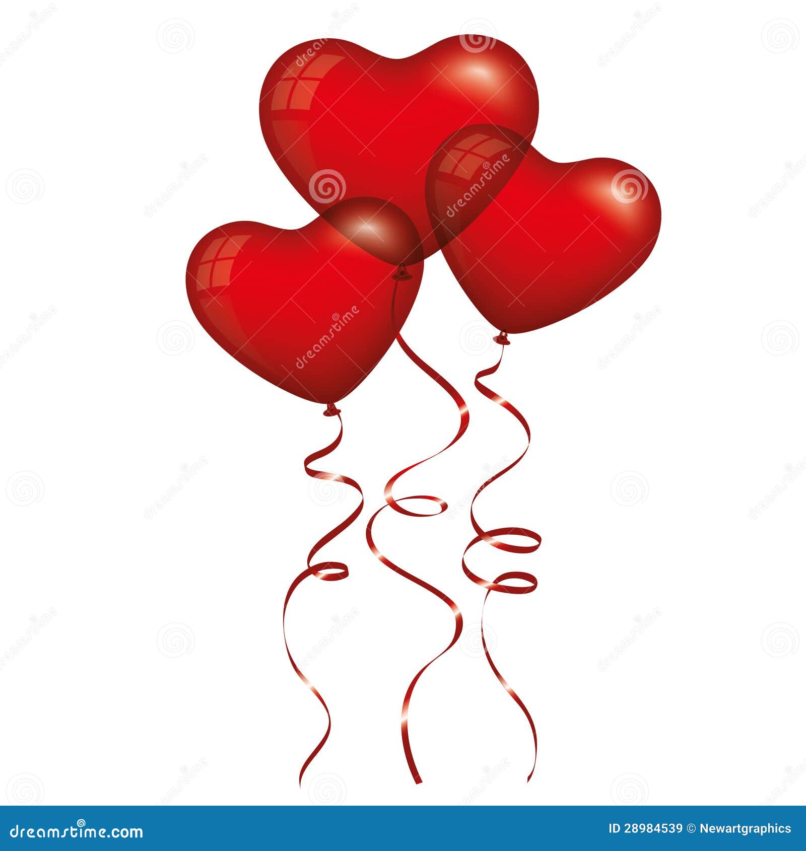 Red Heart Balloons Royalty Free Stock Images - Image: 289845391300 x 1390