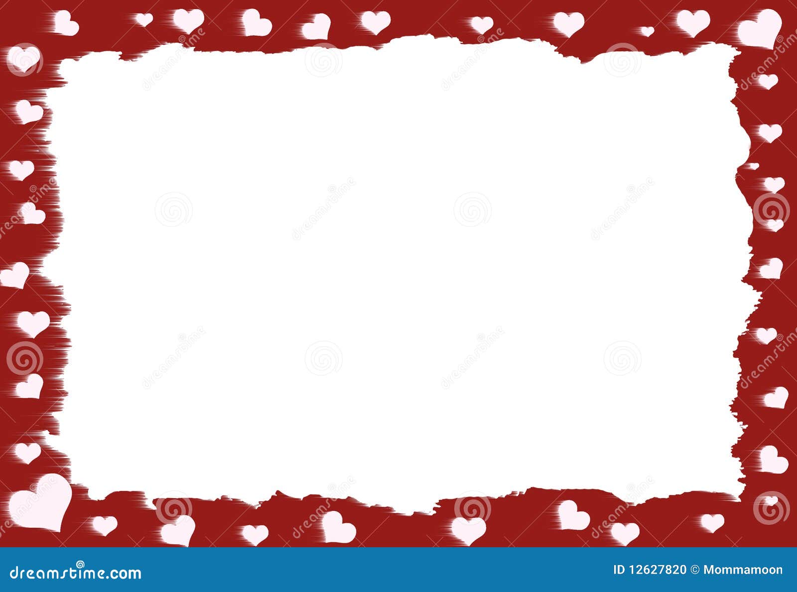 Red Heart Border Stock Photo - Image: 12627820