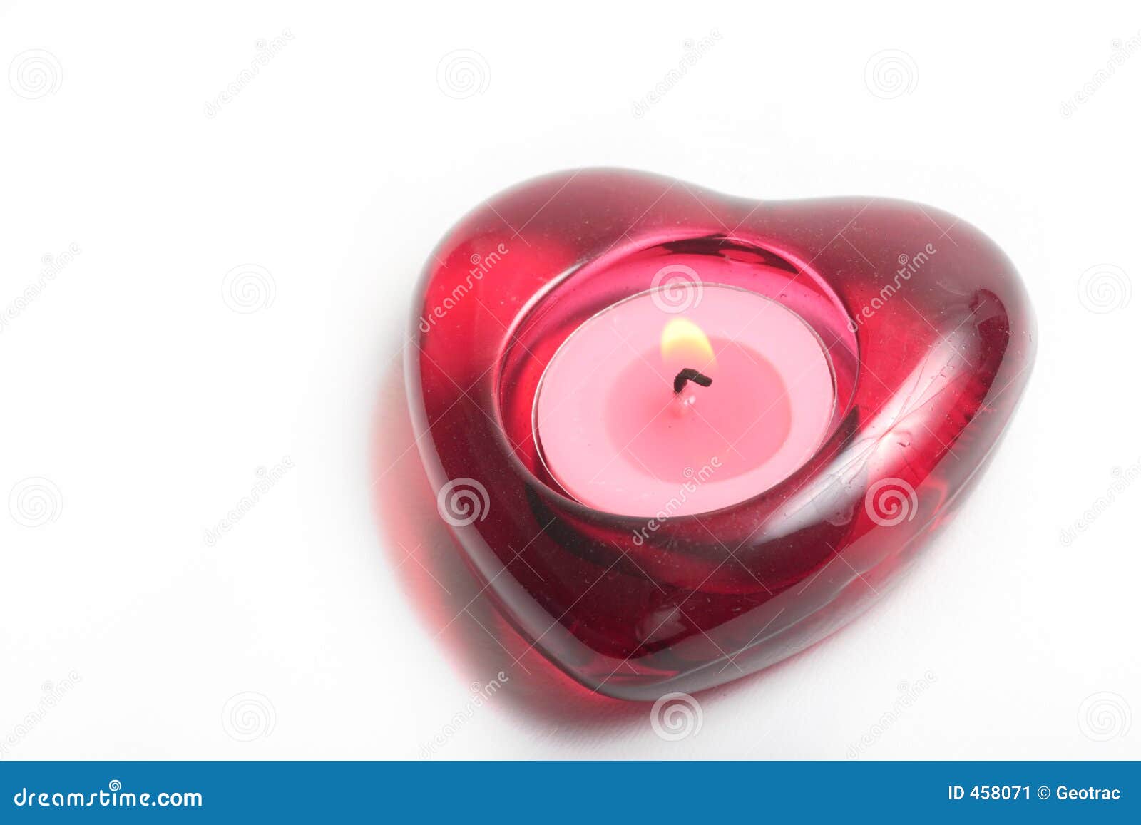 Red Heart Candle with Flame Stock Image Image of light, fourteenth