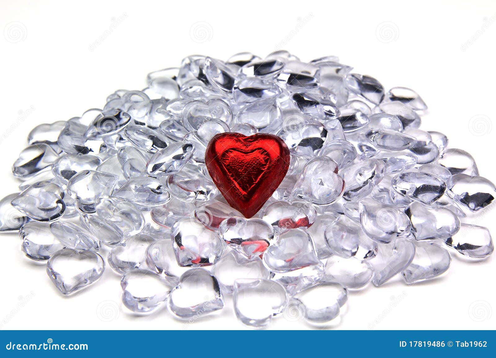 Red heart, Crystal hearts stock photo. Image of found 17819486
