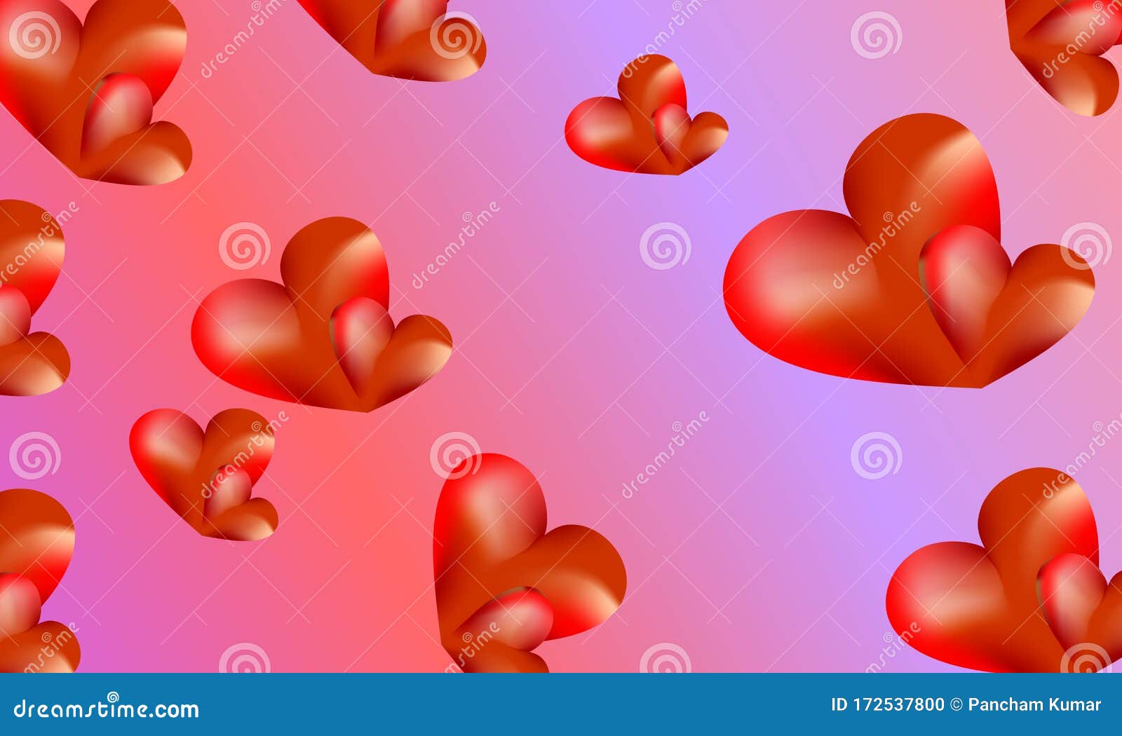 red heart with light pink background
