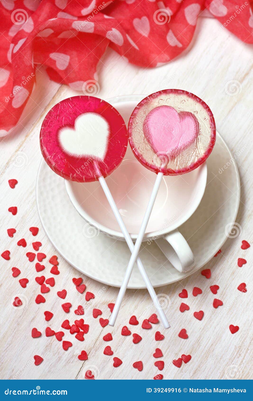 Red heart lollipops stock photo. Image of object, sugar - 39249916