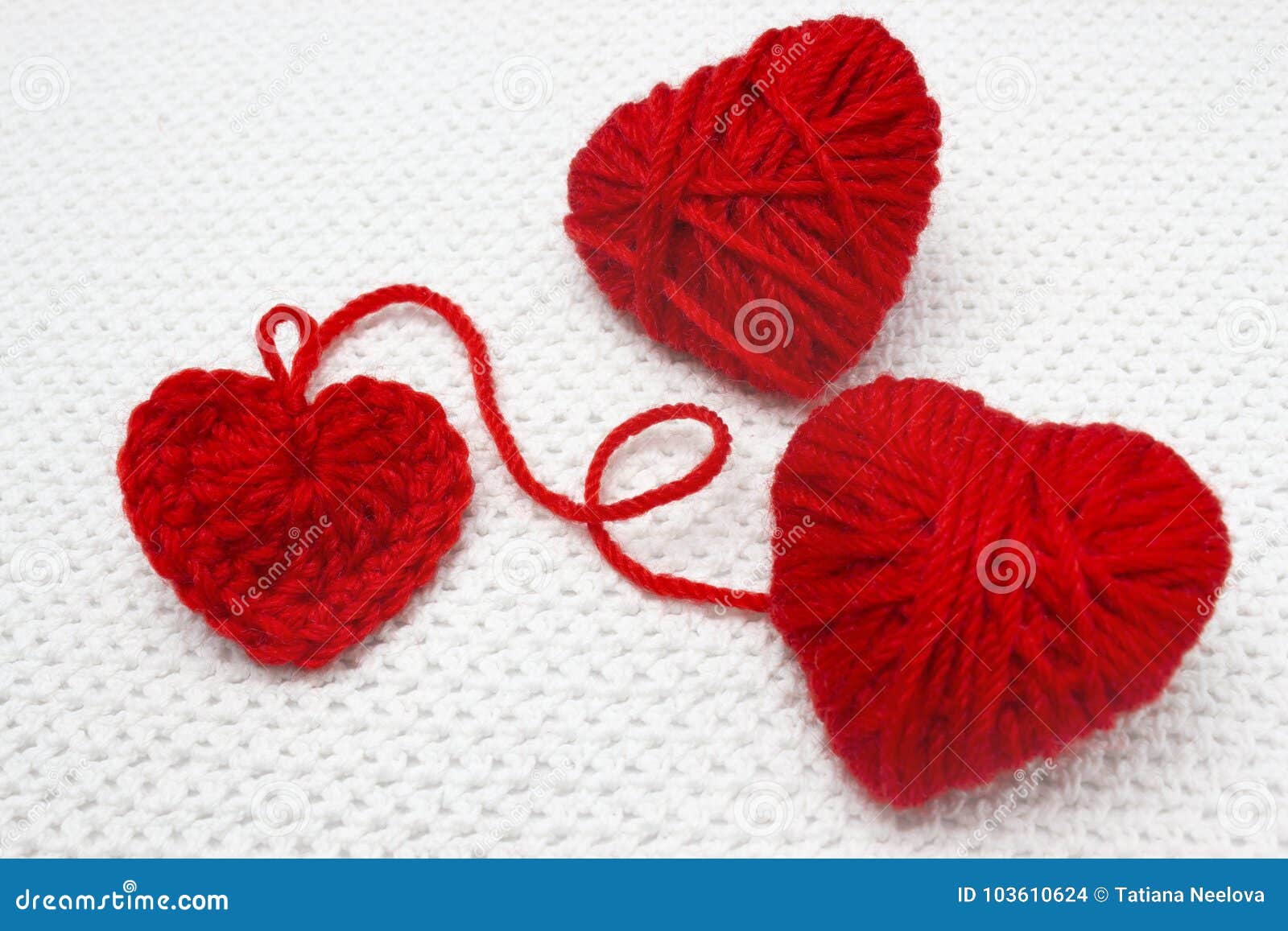 Red Heart Made of Wool Yarn and Crochet Heart. Soft Focus. Handmade  Crocheted Wool Organic Red Heart Stock Photo - Image of knitting, elegance:  103610624