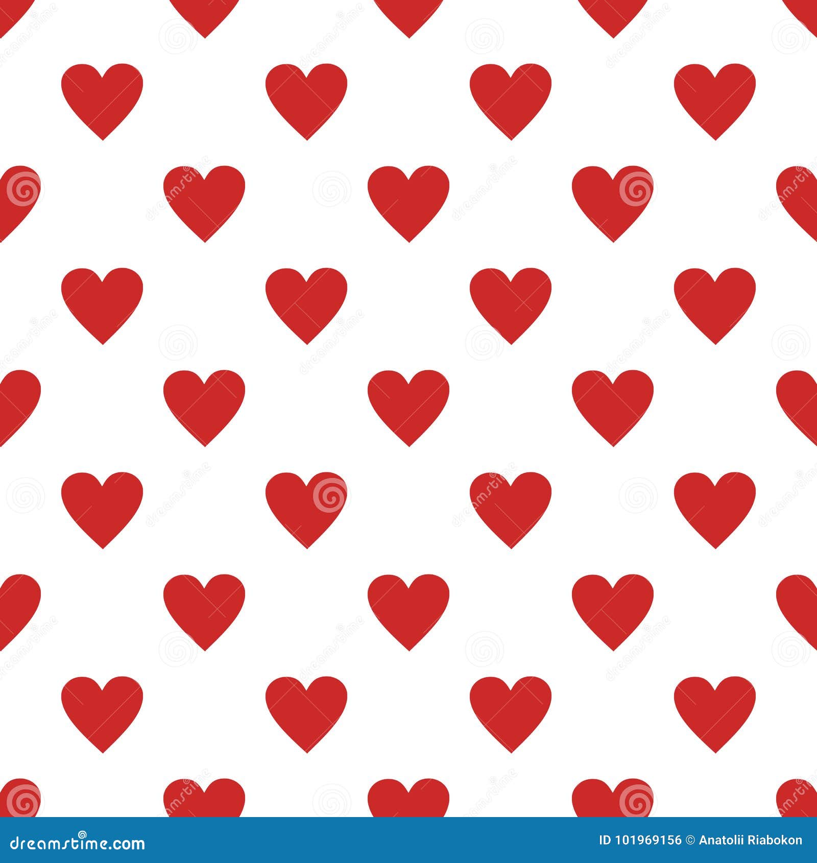 red heart pattern seamless