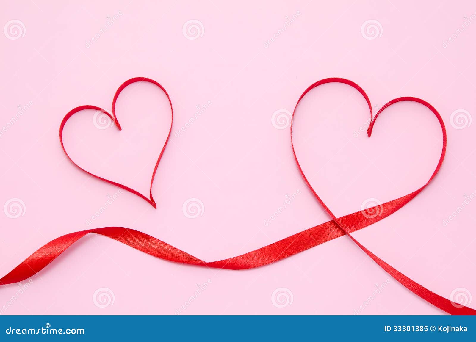 Red Heart Ribbon Stock Photo, Picture and Royalty Free Image. Image  10781654.