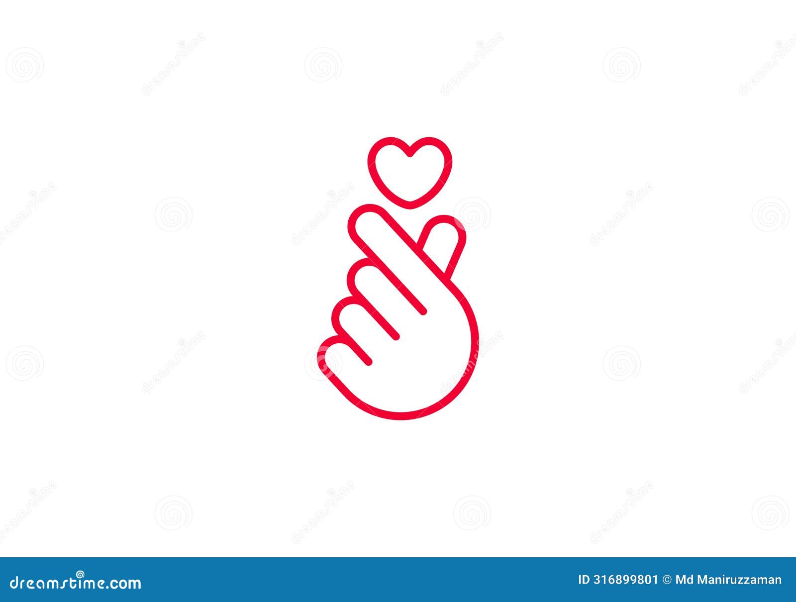 abstract heart  outline care  . red heart icon in flat style.