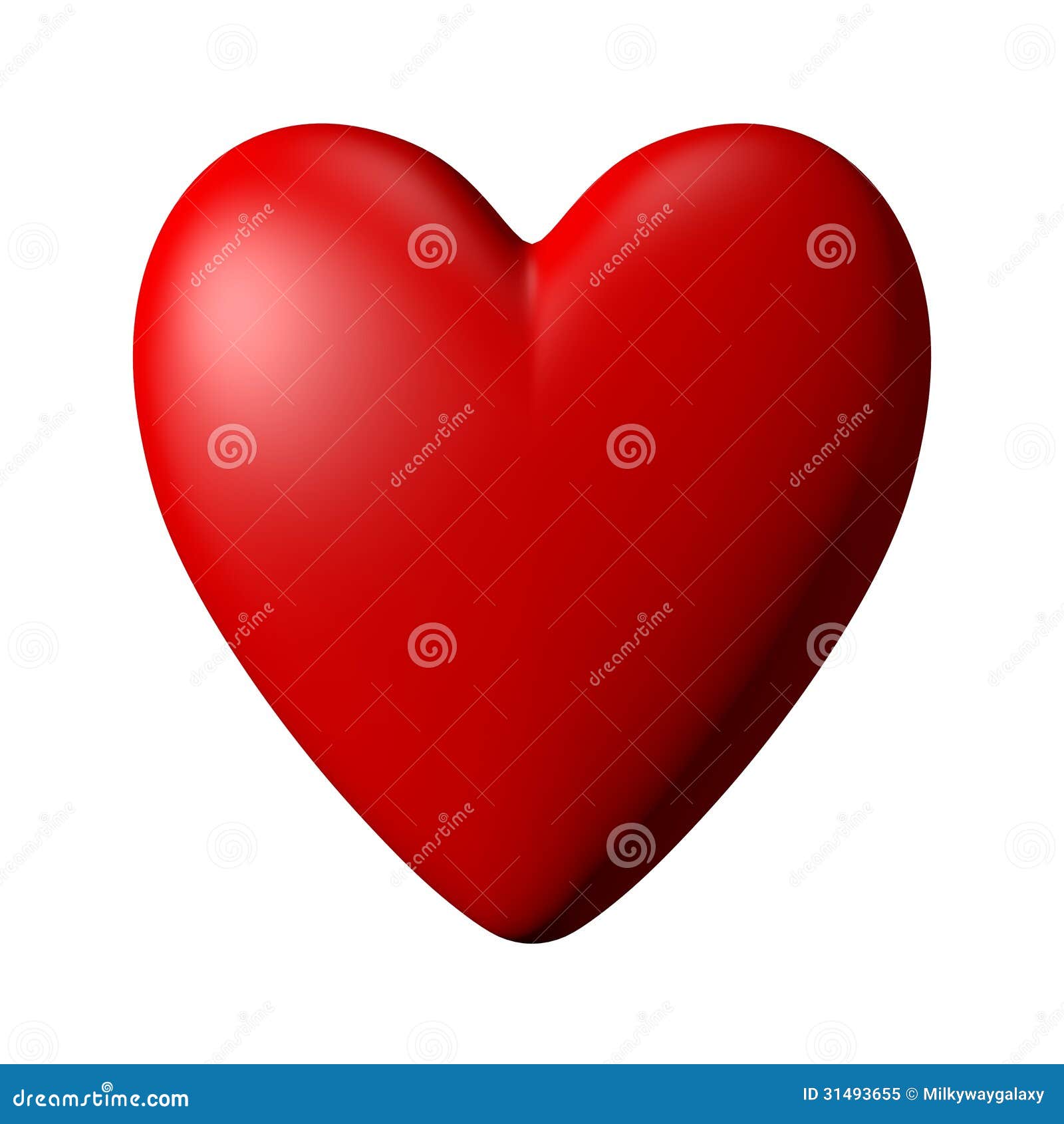 Red Heart with White Background Stock Illustration Illustration of valentinus, valentin 31493655