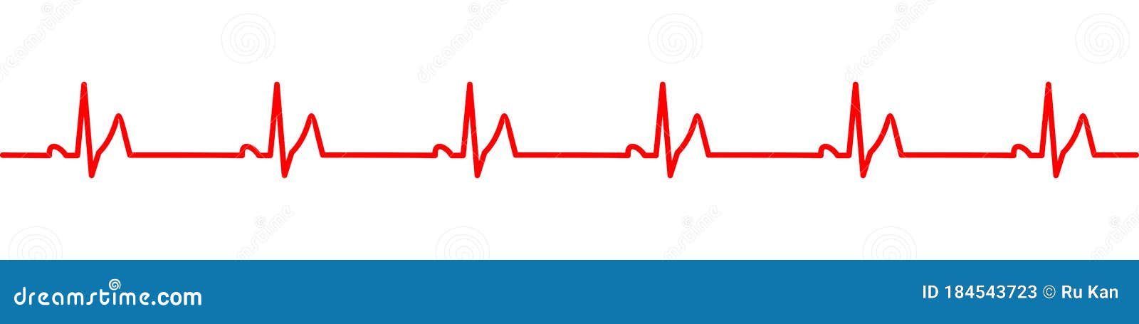 red heartbeat pulse monitor. ekg and cardio 