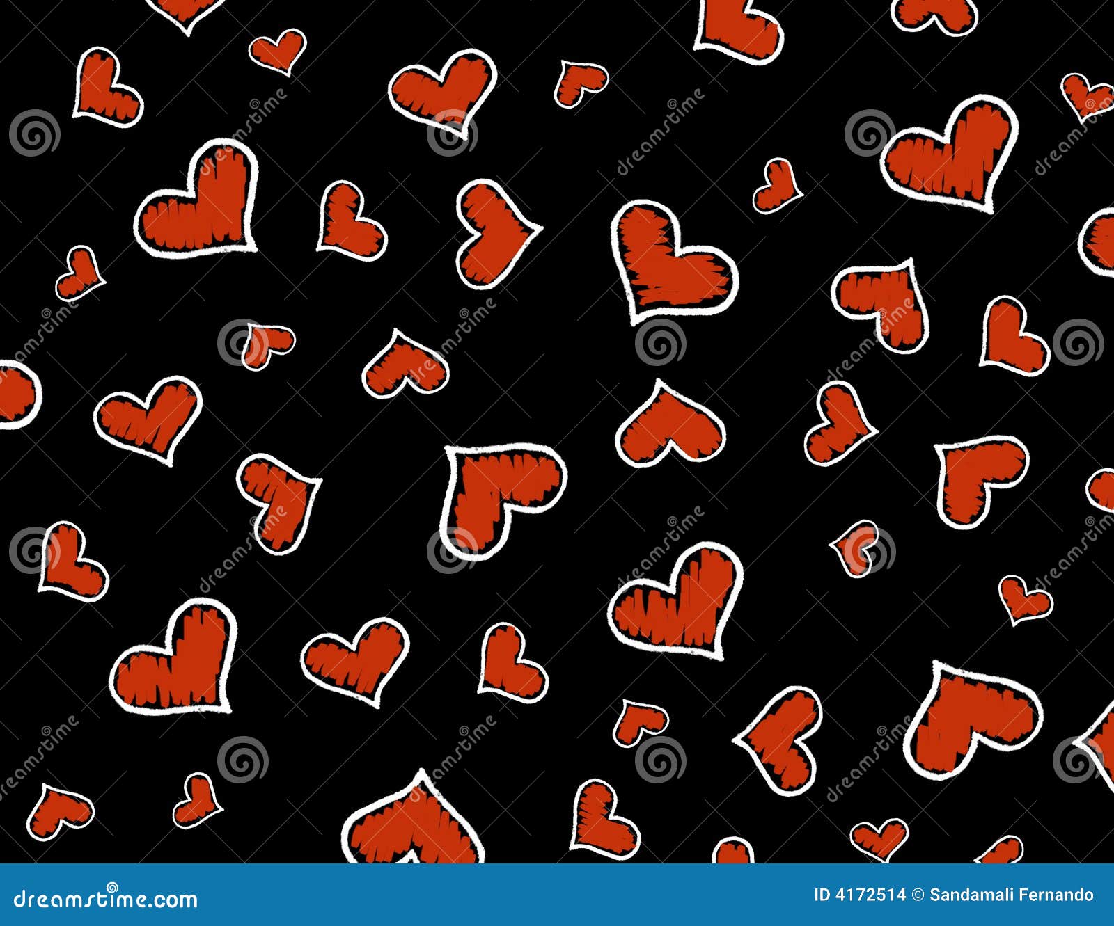 Red Hearts Background / Texture Stock Illustration - Illustration of ...