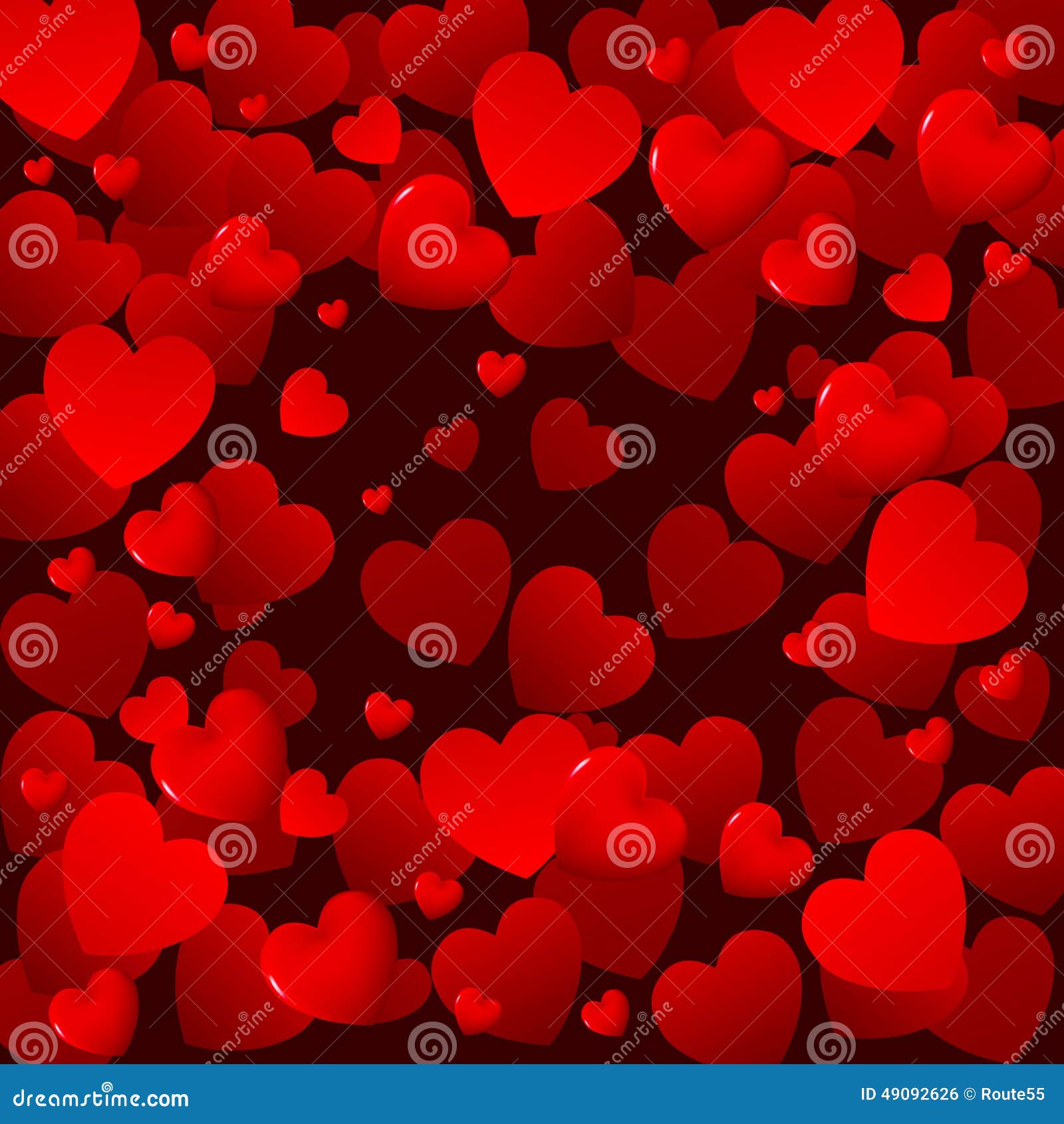 Red hearts background stock vector. Illustration of marriage - 49092626