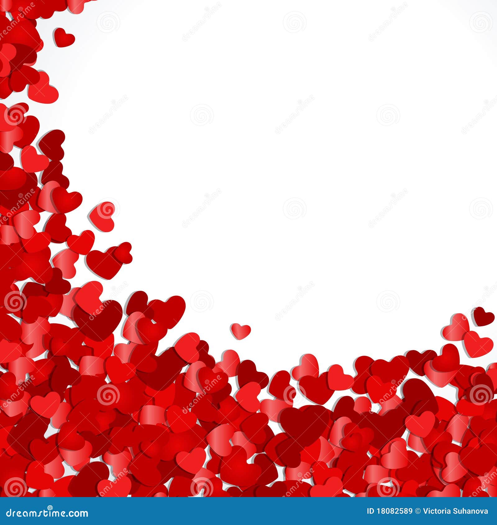 Red Hearts Confetti Royalty Free Stock Images Image 18082589