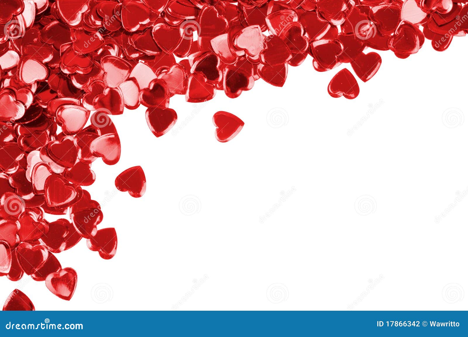 Red Hearts Confetti Isolated Stock Photo Image of romantic, valentine
