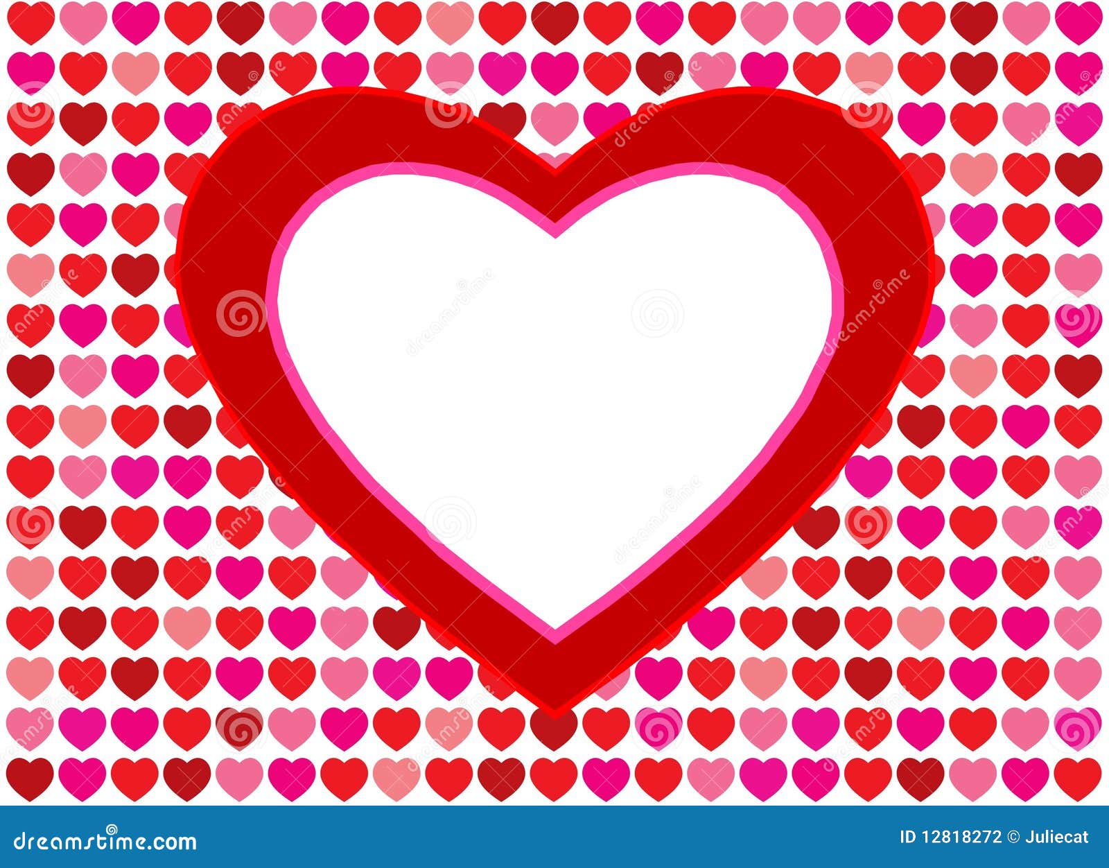 Red hearts love background stock illustration. Illustration of background -  12818272