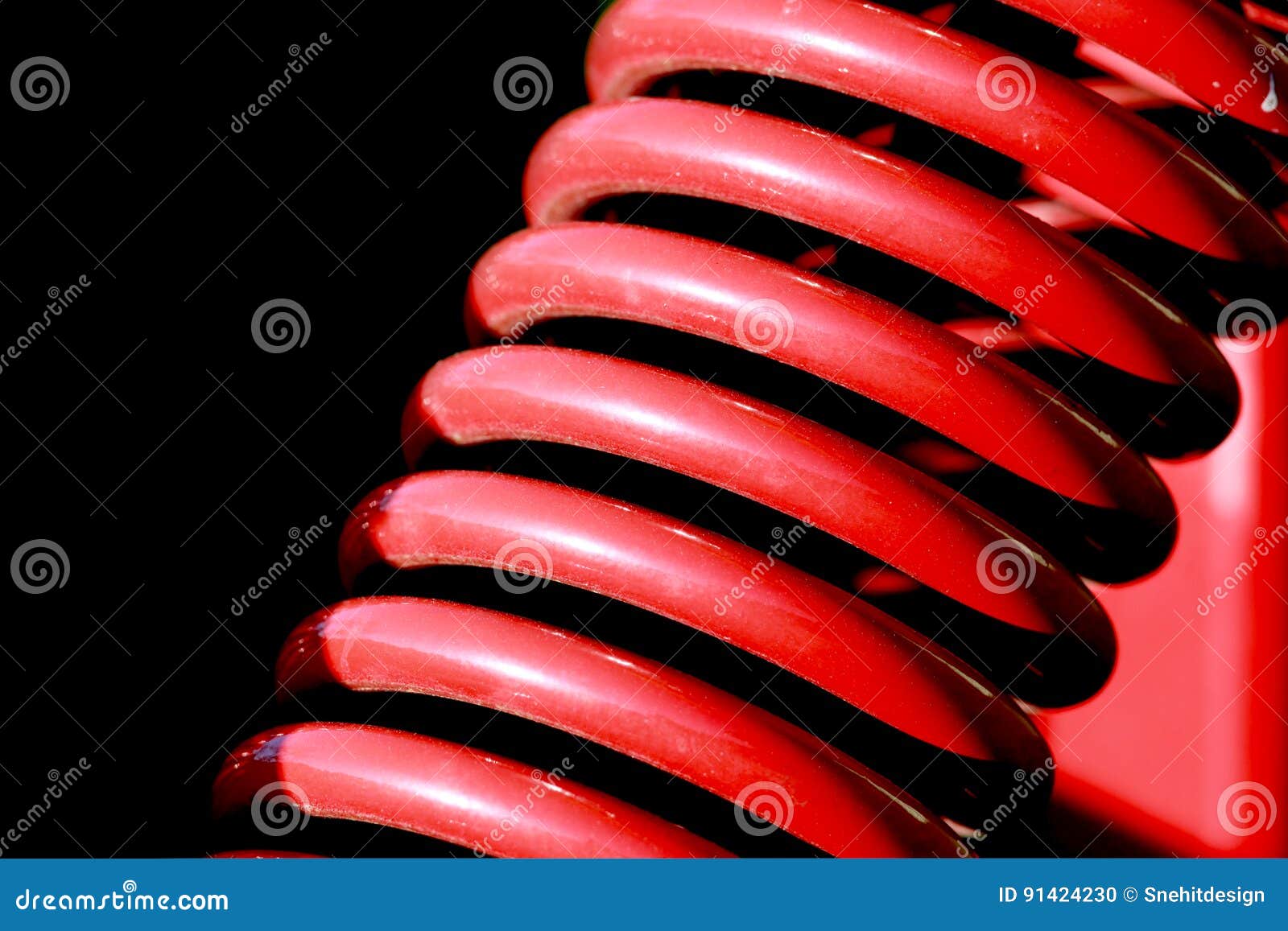 red helical spring