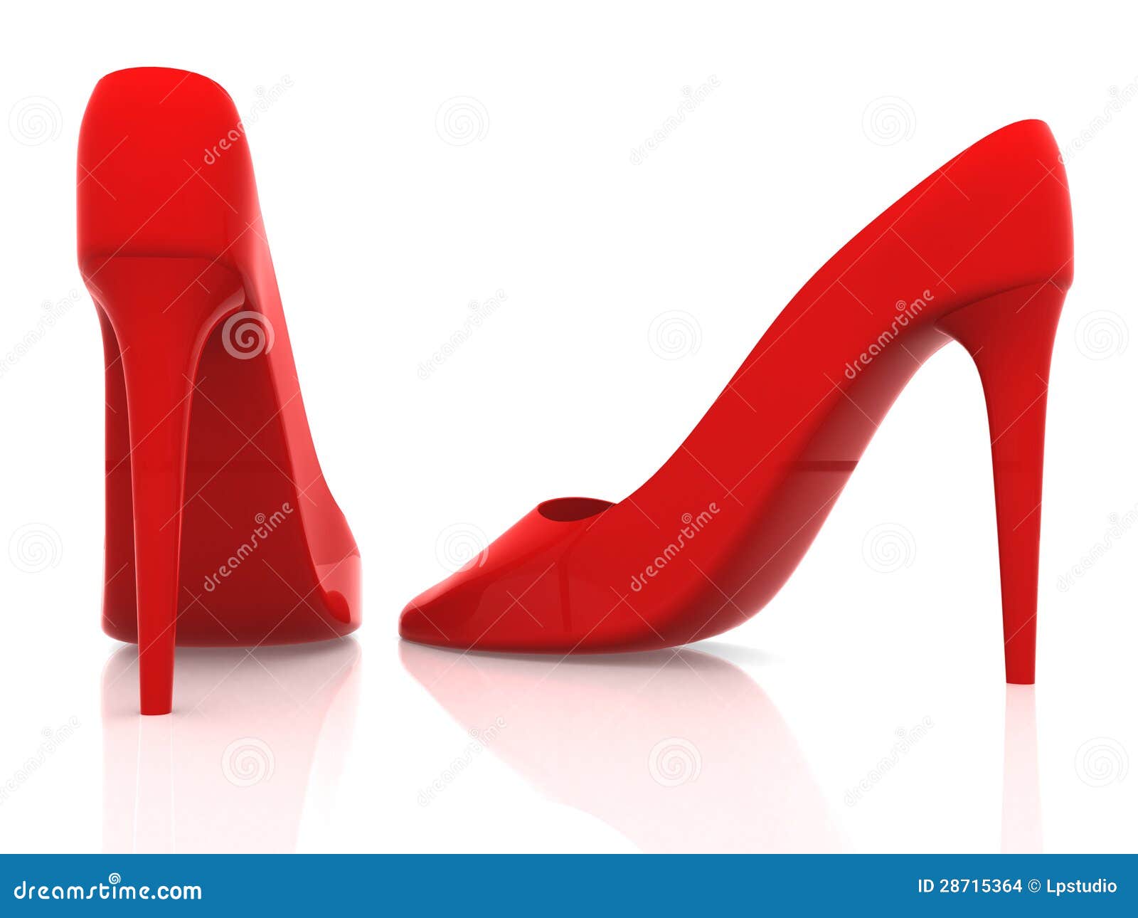 Red high heel shoes stock illustration. Illustration of glamour - 28715364