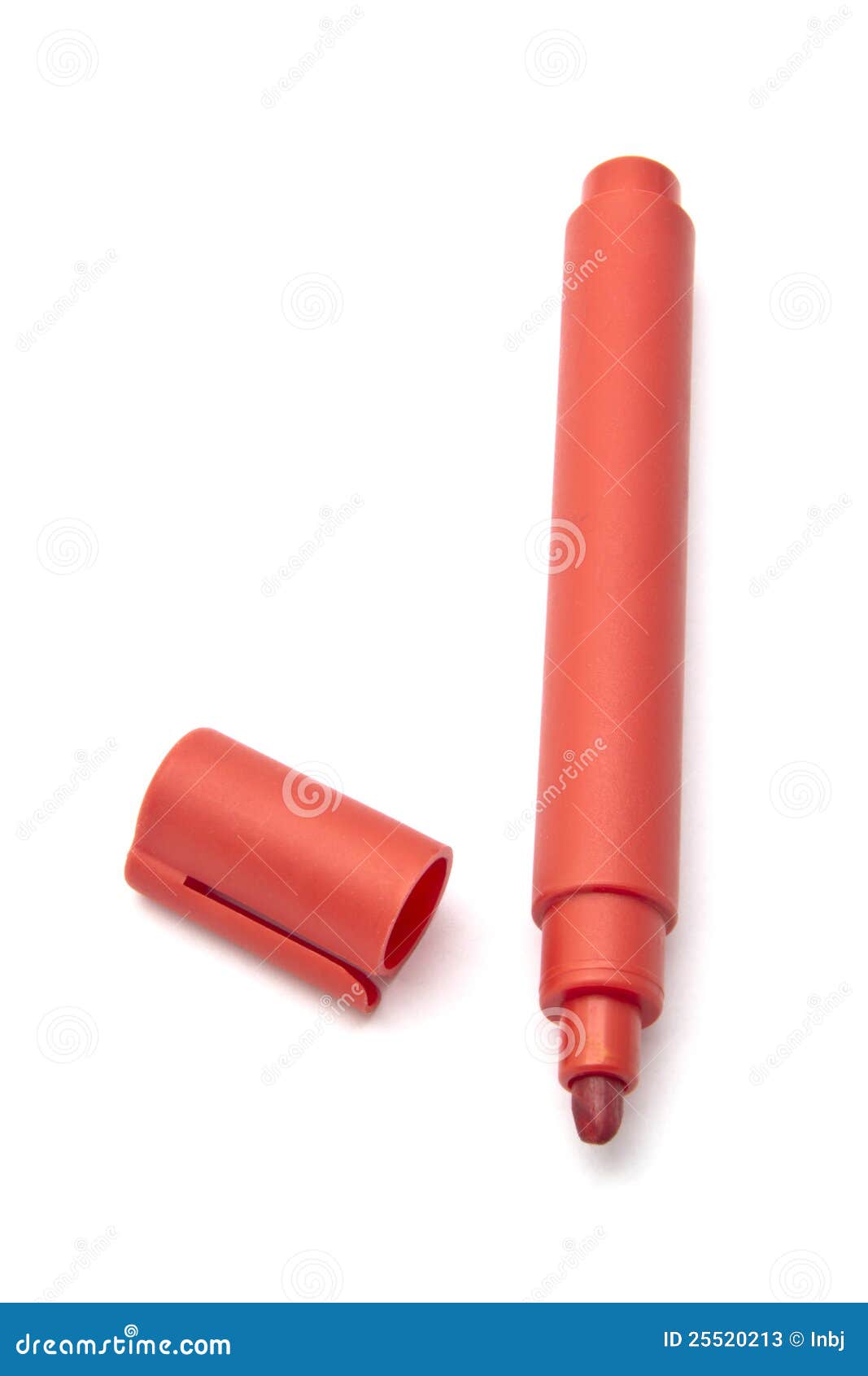 Red highlighter stock image. Image of graphic, office 25520213