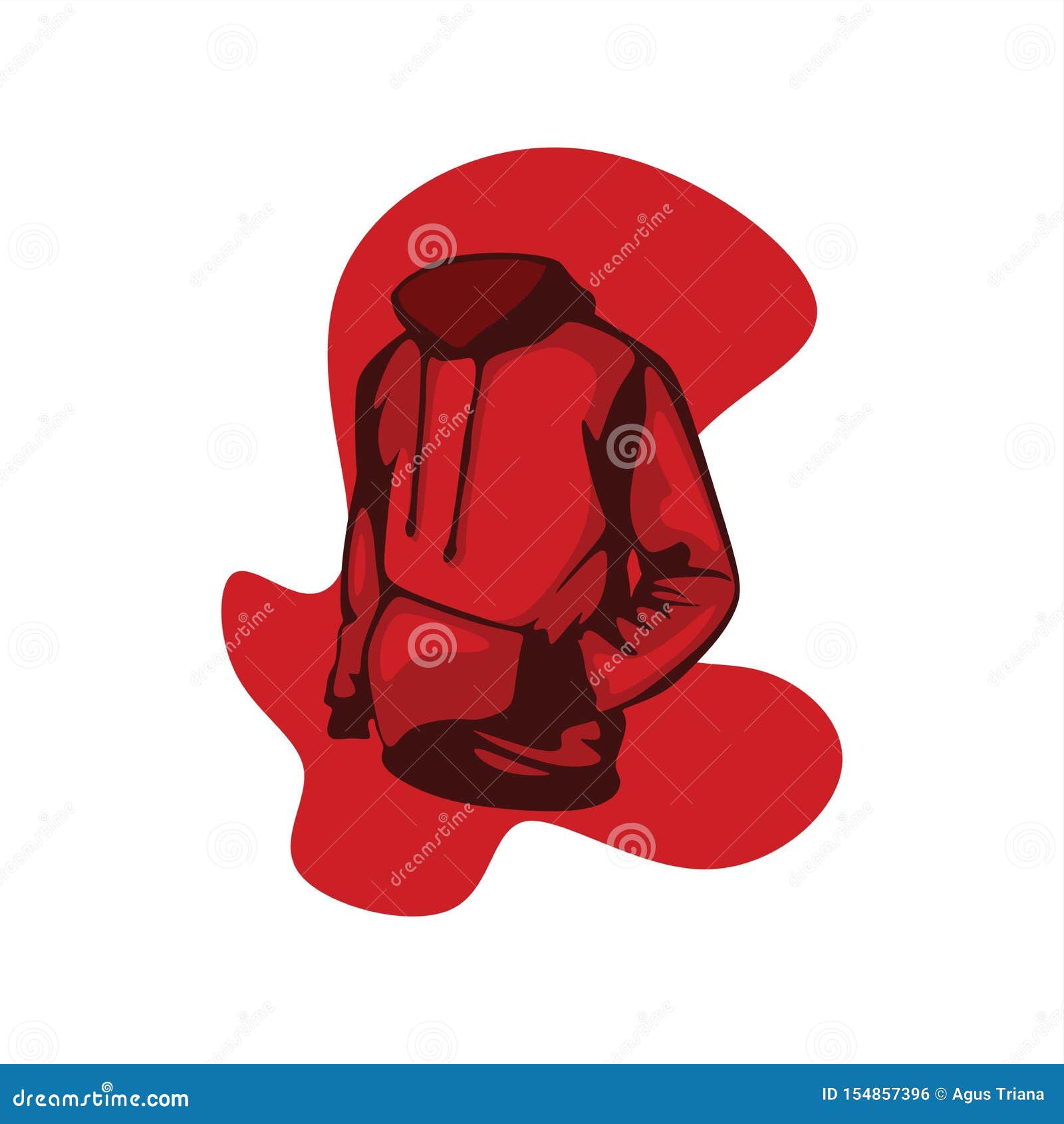 Download Red hoodie front view stock illustration. Illustration of ...