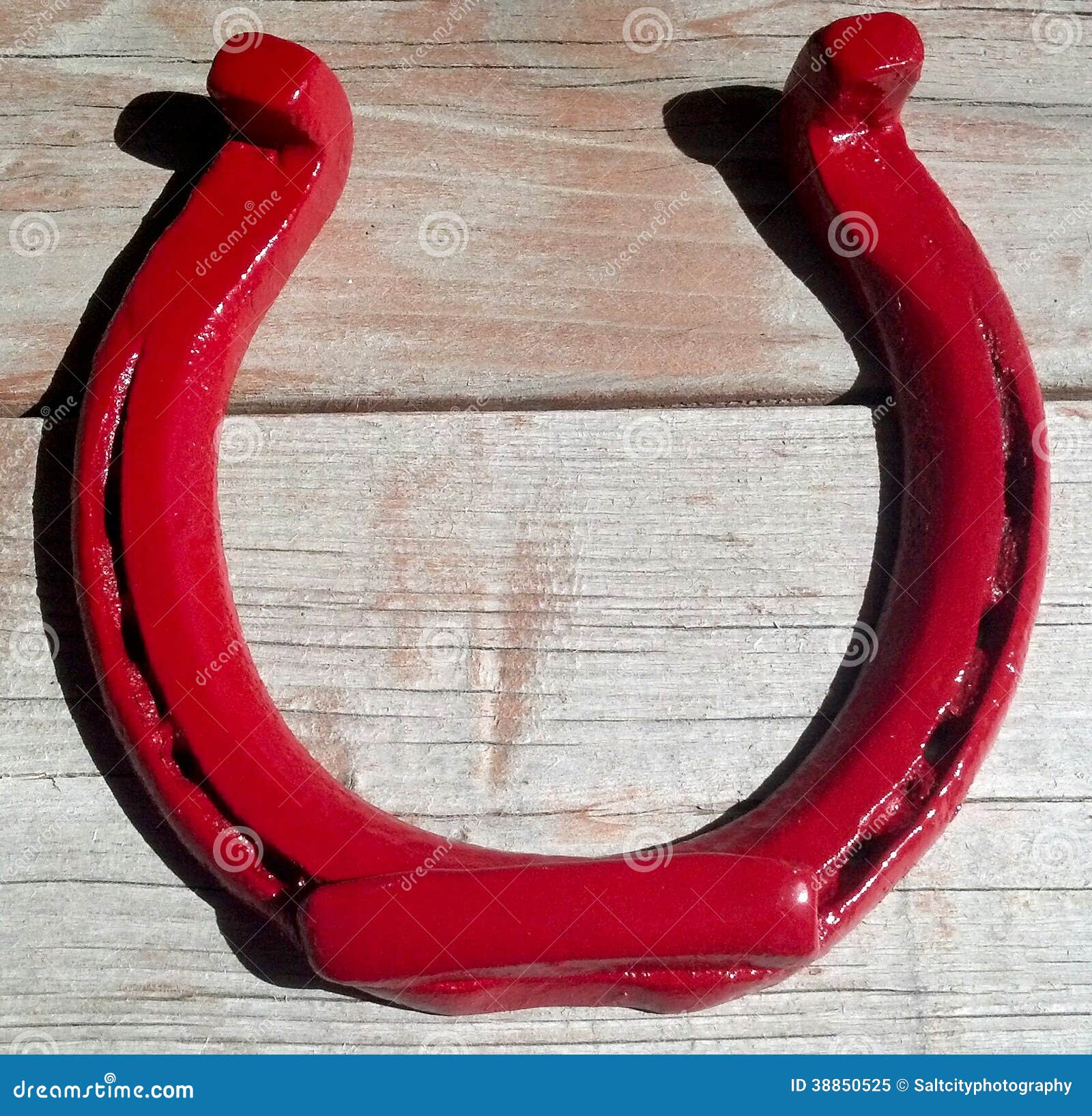 Red Horseshoe stock image. Image of craft, horseshoe 38850525