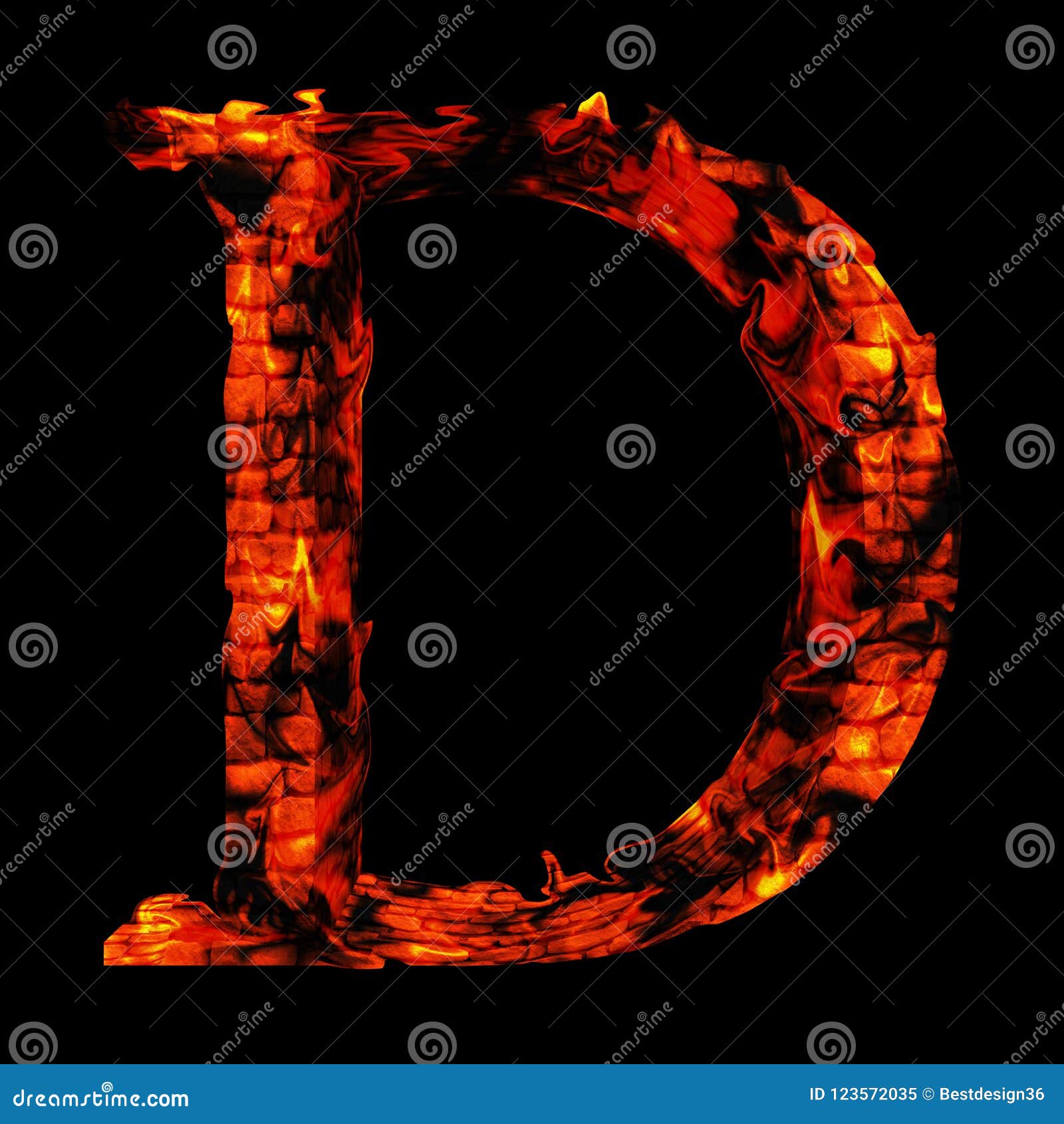 Red Hot Burning Fire Font in Red and Orange Flames Stock Illustration ...