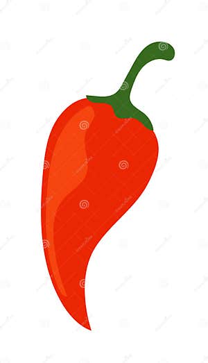 Red Hot Chili Pepper Vegetable Mexican Spice Food Stock Vector Red Hot Chili Pepper Vegetable Mexican Spice Food Stock Vector