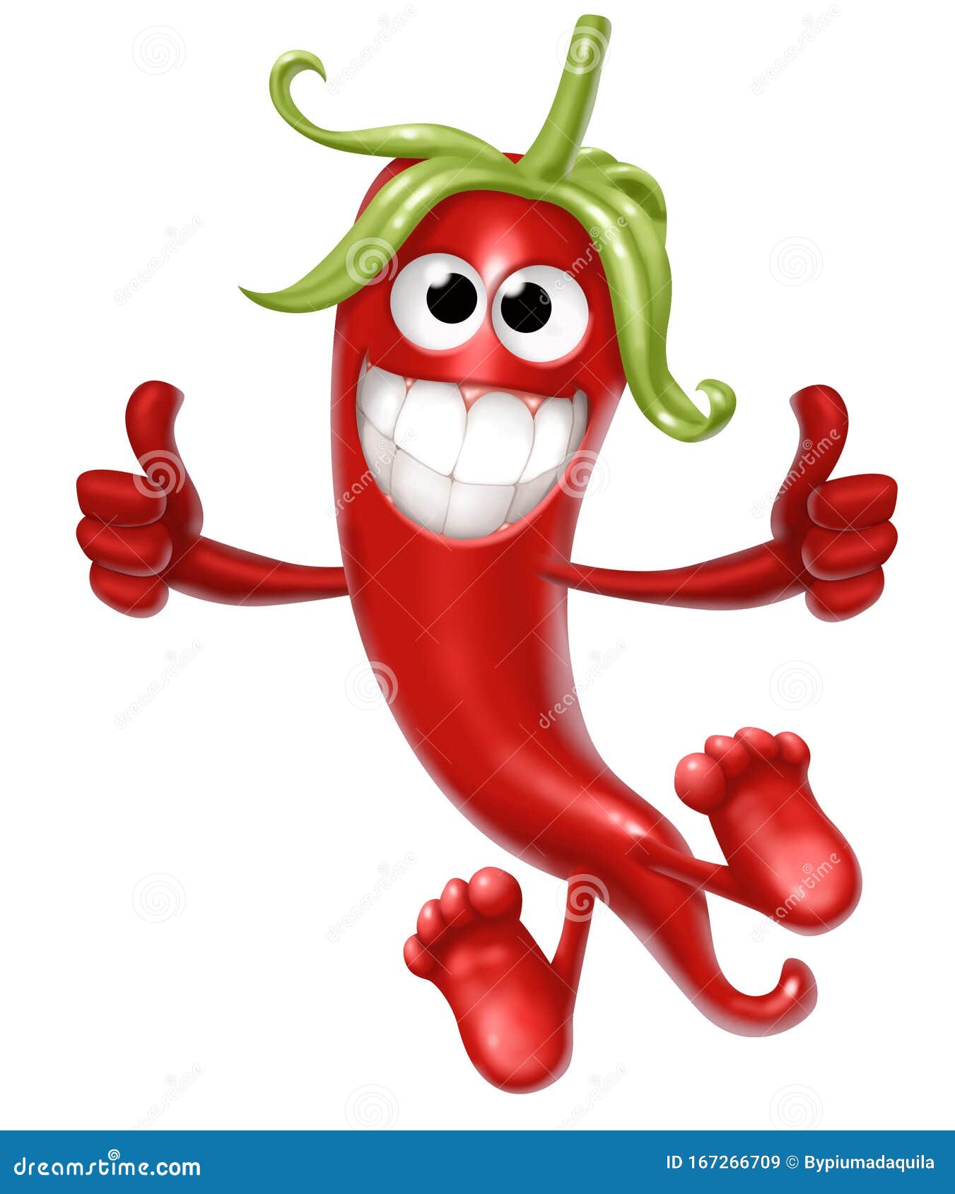 Red Hot Spicy Mexican Chilli Pepper, Stock Illustration Illustration