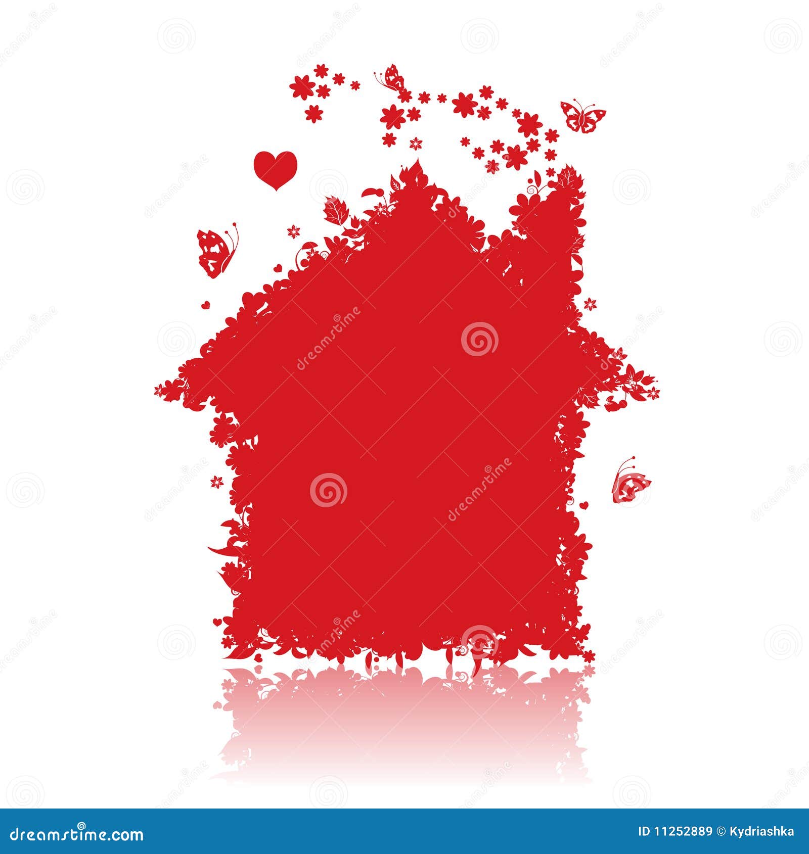 Red house. stock vector. Illustration of home, environment 11252889