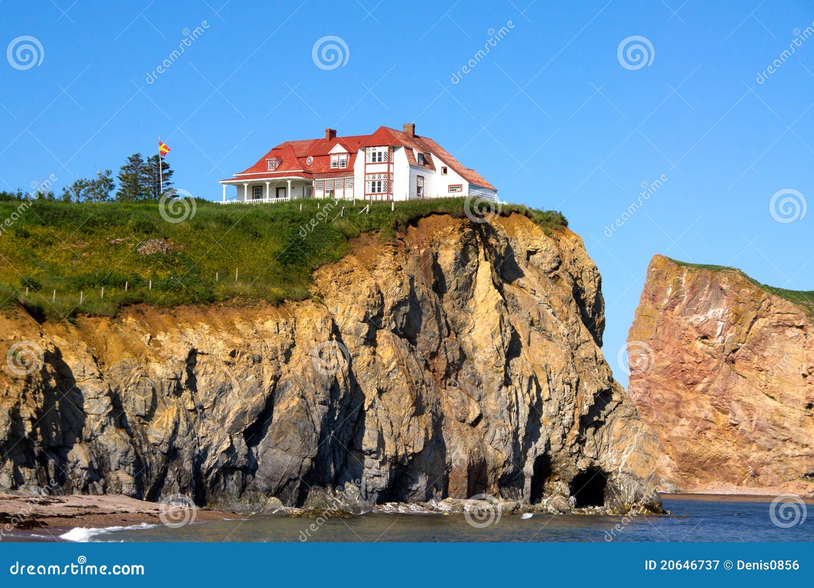 the red house on cliff