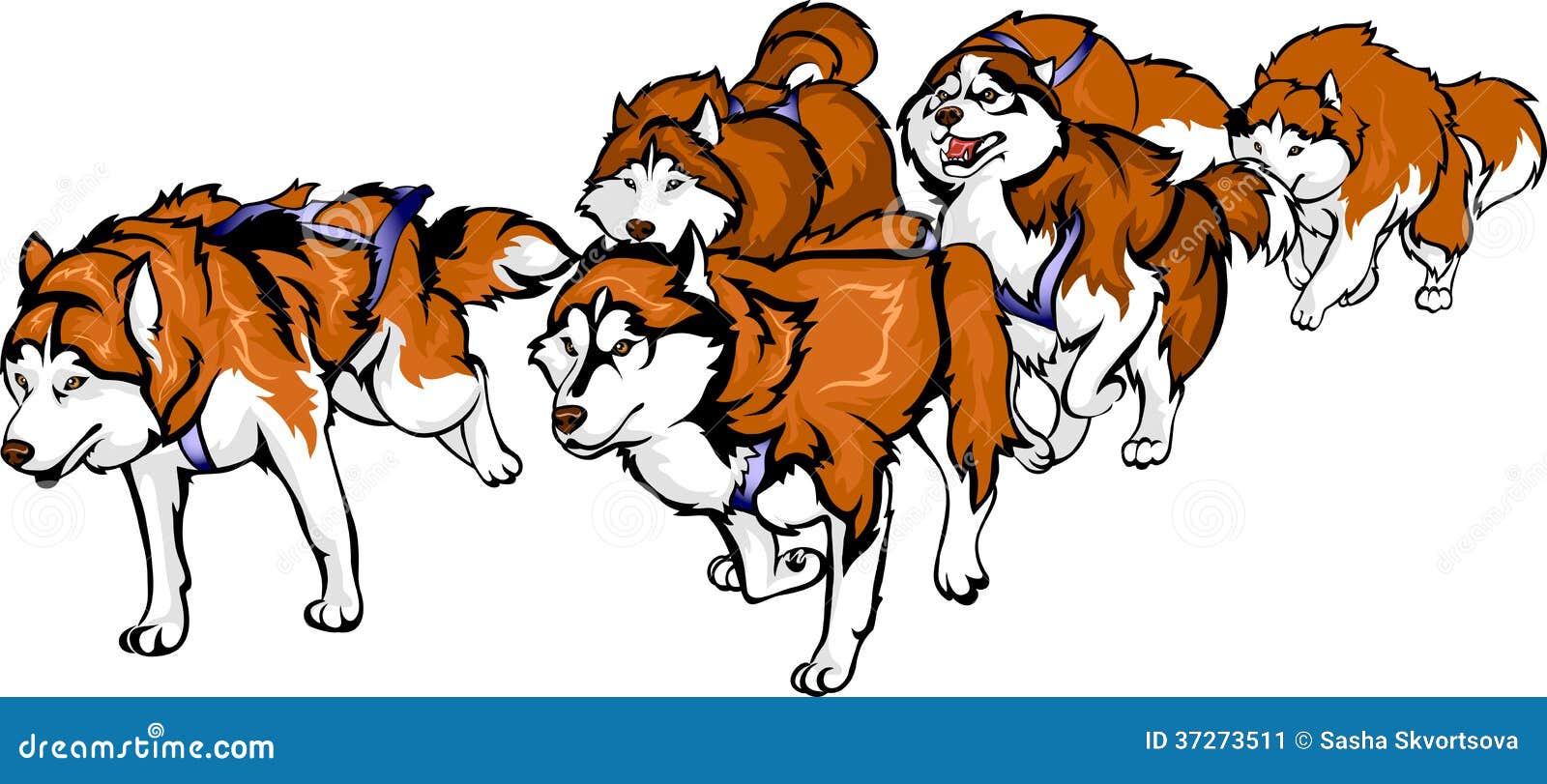 dog mushing clipart - photo #30