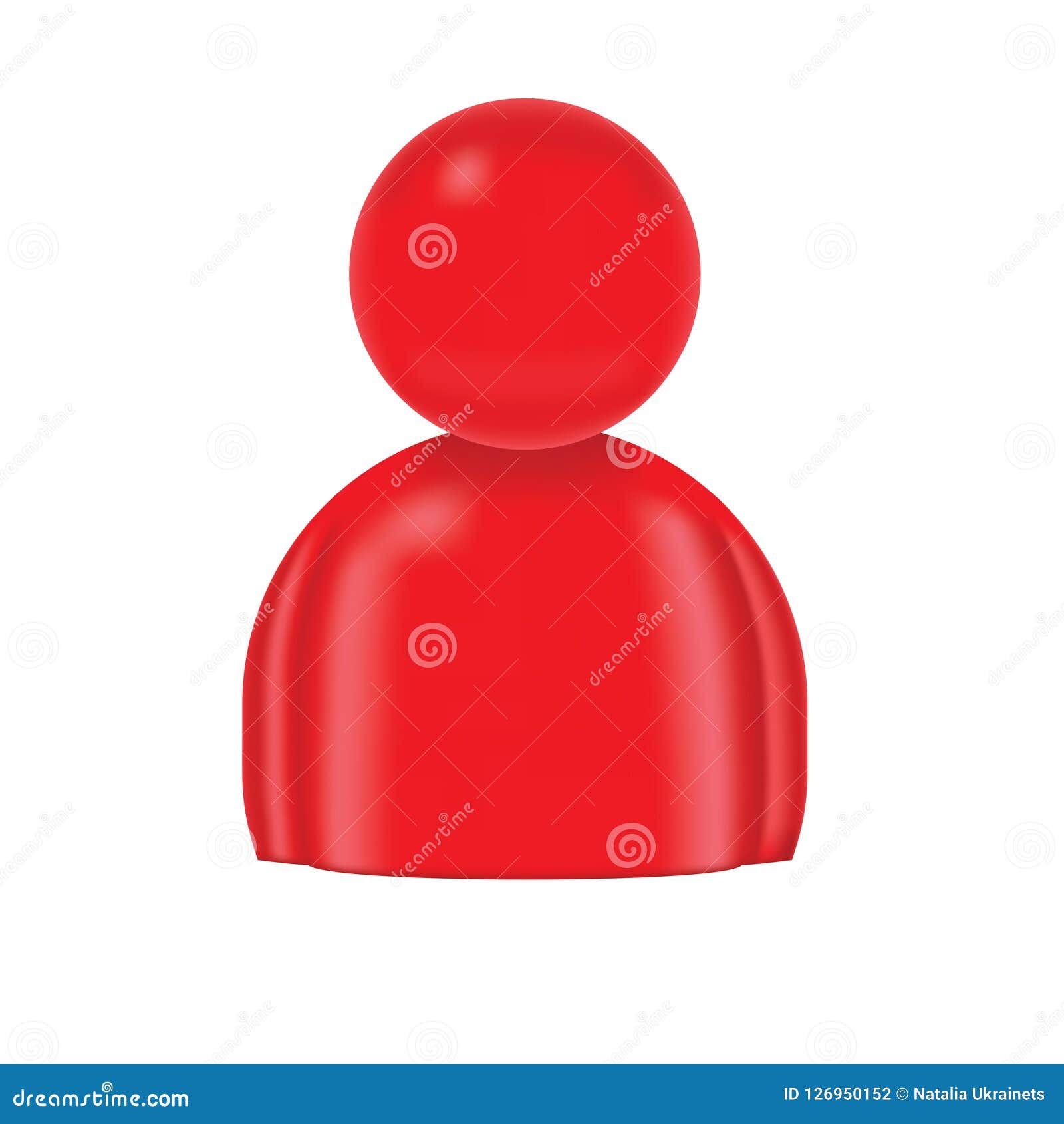 Red icon person stock vector. Illustration of people 126950152