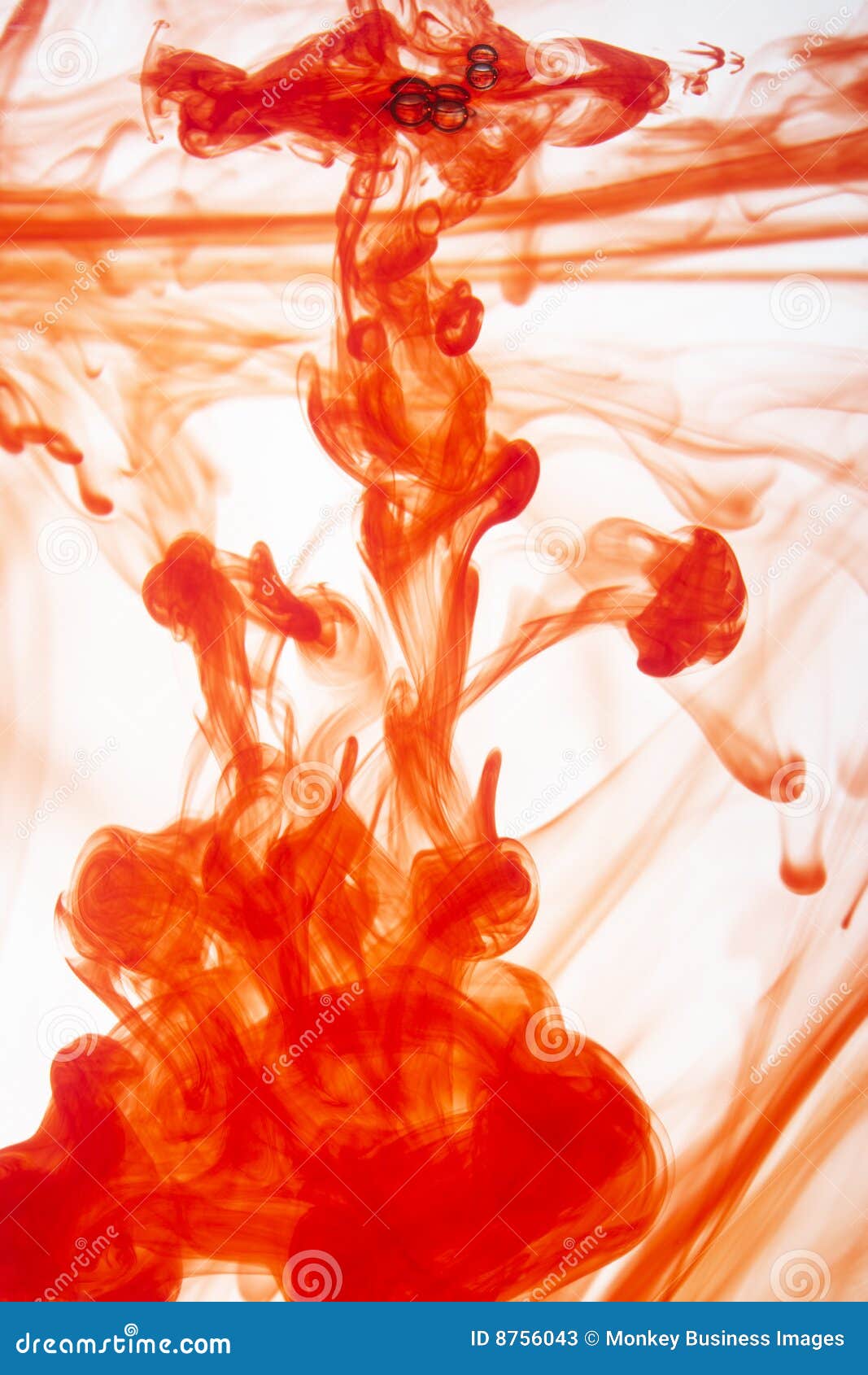 Red Ink Mixing With Water Stock Photos - Image: 8756043