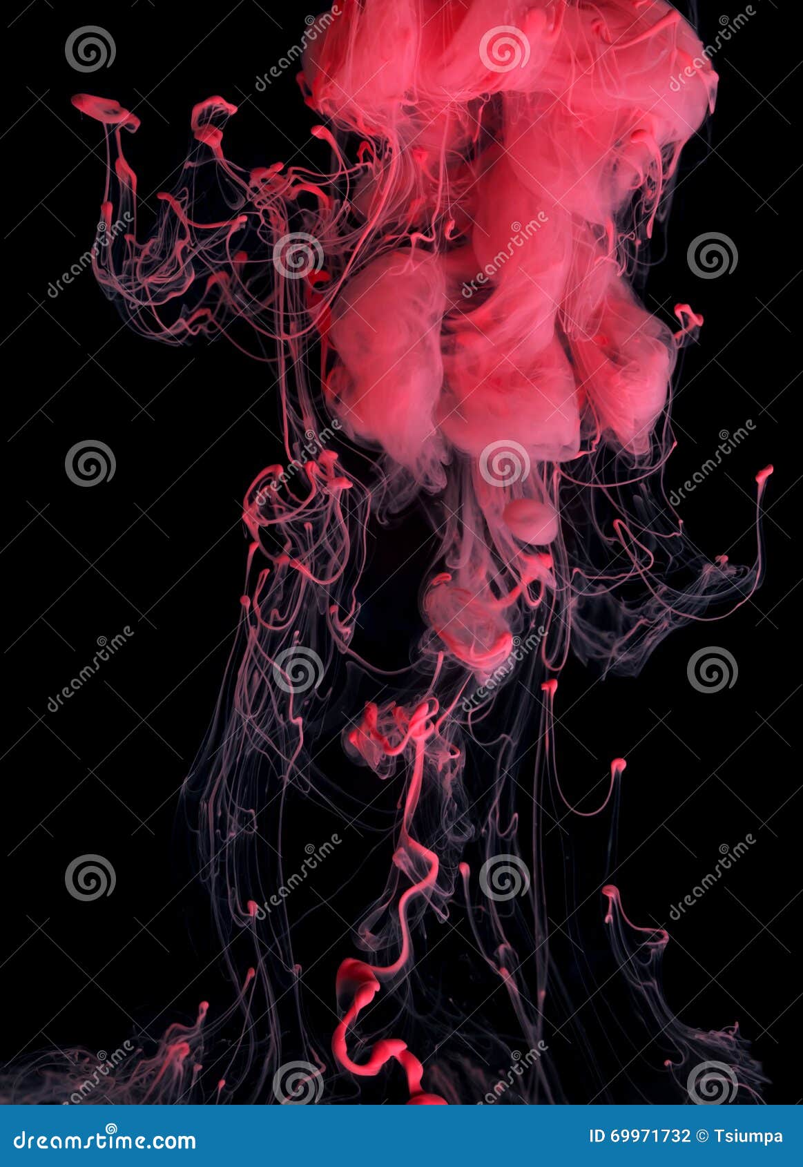 Red dye in water stock image. Image of pattern, paint - 80837473
