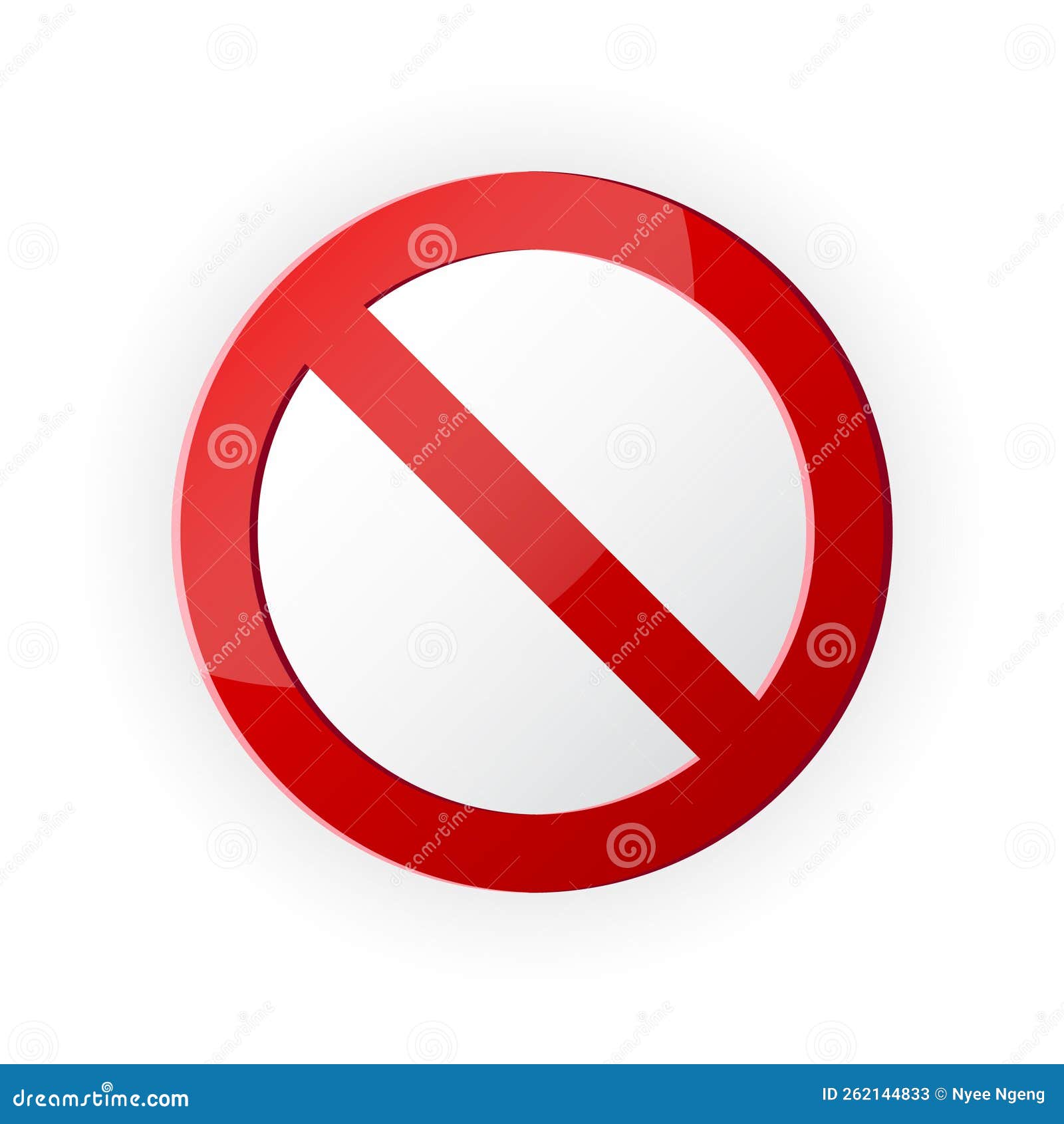 Red Isolated Circle Blank Road Sign Stock Vector Illustration of