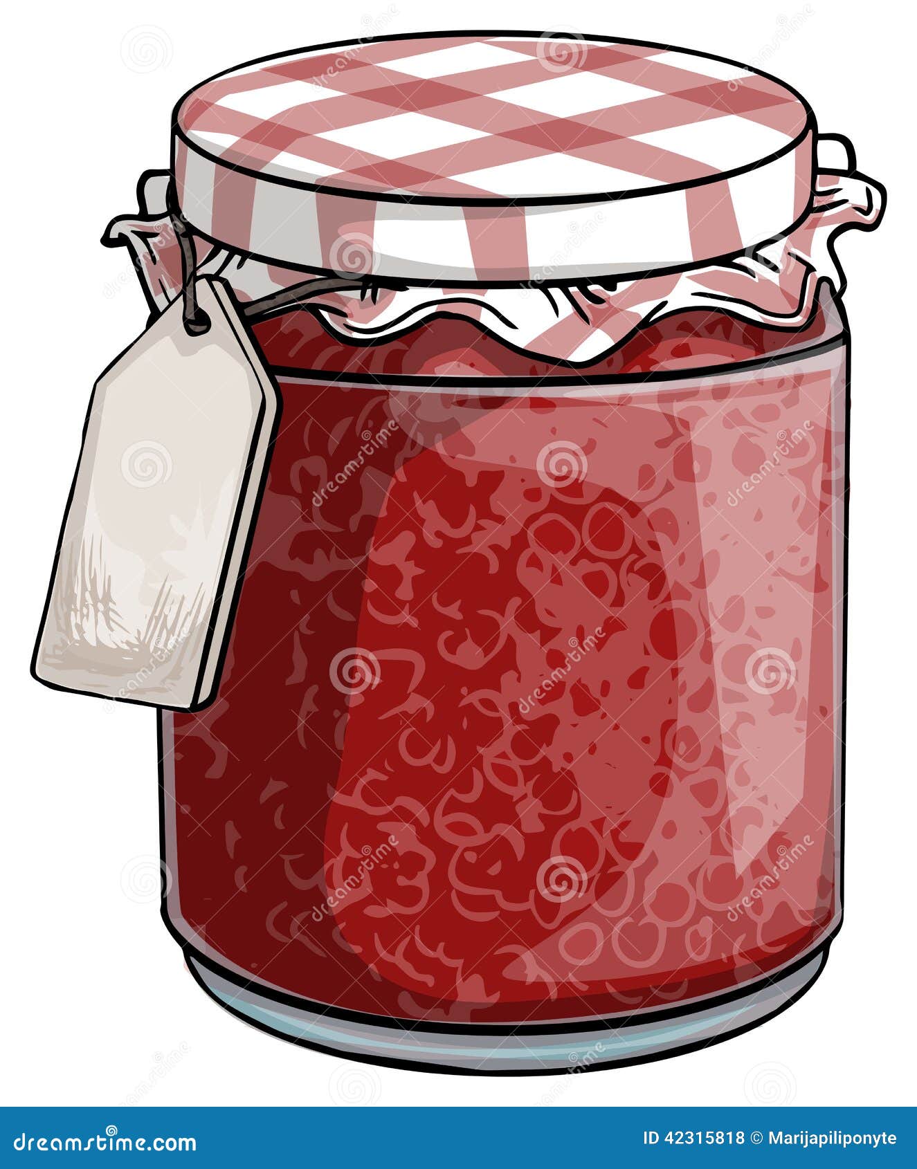 Red Jam stock vector. Illustration of cooking, glass 42315818