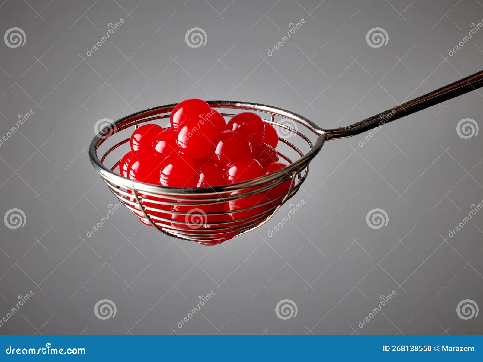 Red Jelly Balls for Making Bubble Tea Stock Photo Image of colorful