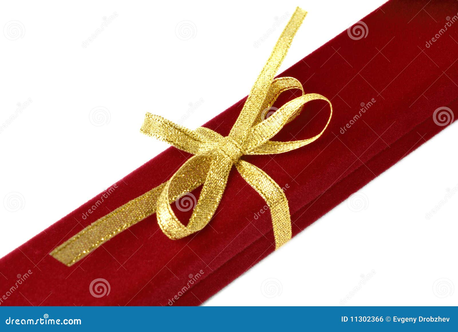 Red Jewelry Box with Gold Ribbon Stock Photo Image of gift, ornate