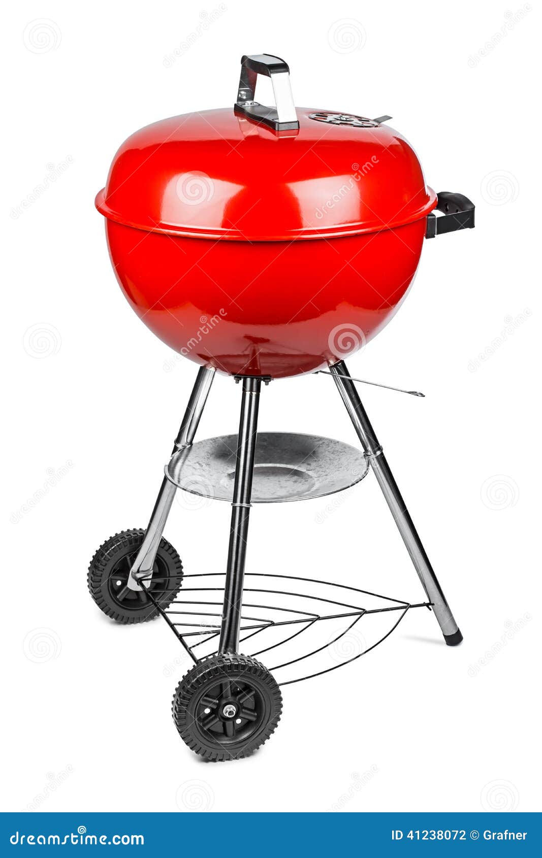 Red kettle grill stock photo. Image of grill, cover, camping 41238072