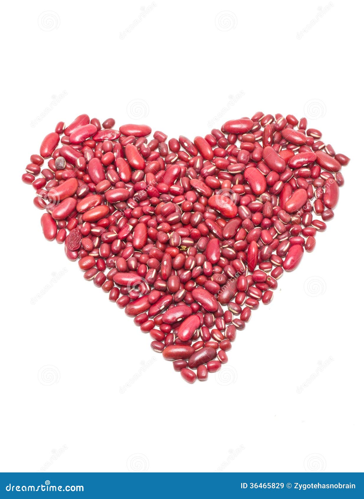 Red Kidney Beans Heart Shape. Stock Image Image of brown, nutrition