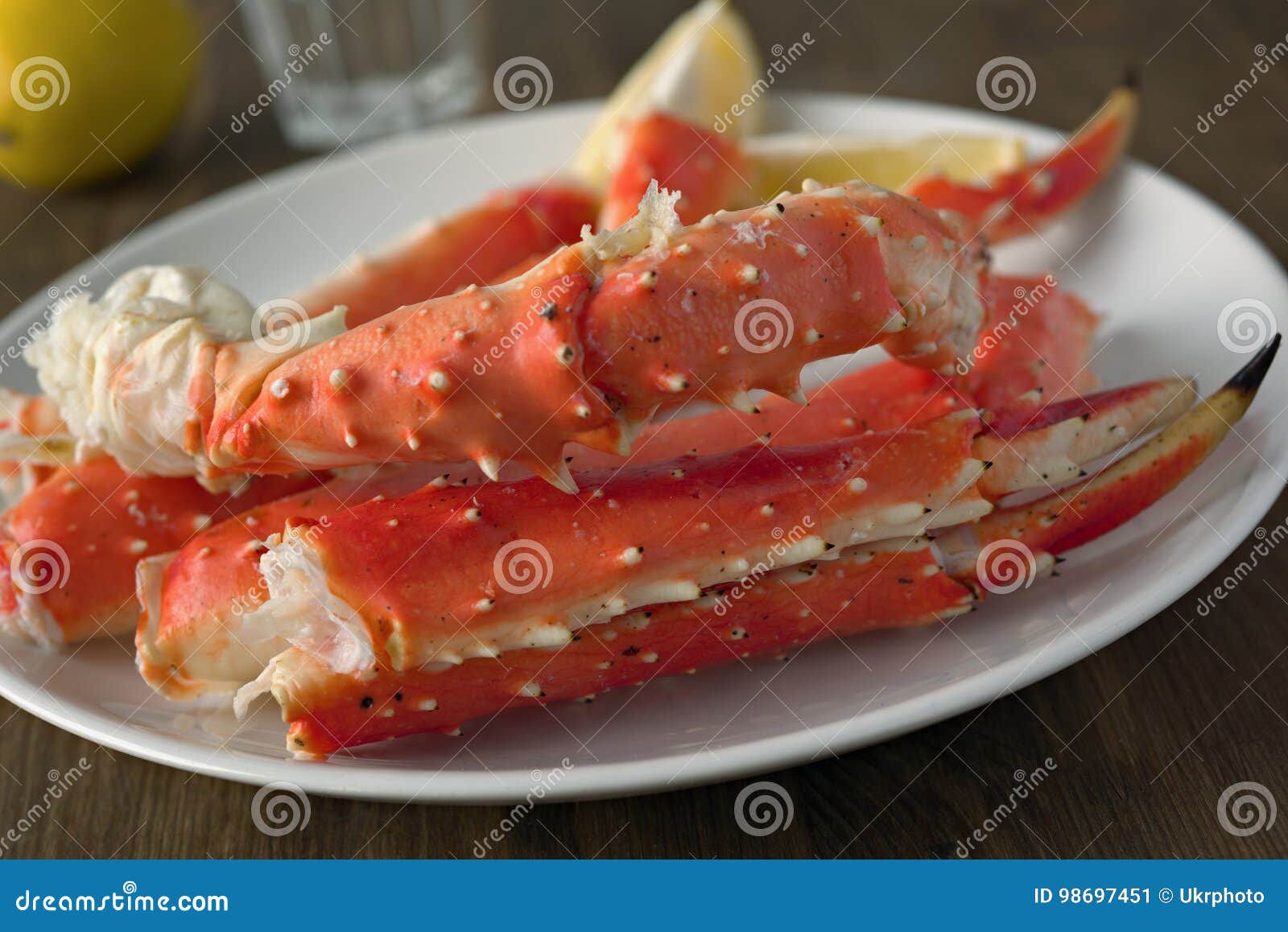 Red king crab legs stock image. Image of dish, prepared 98697451