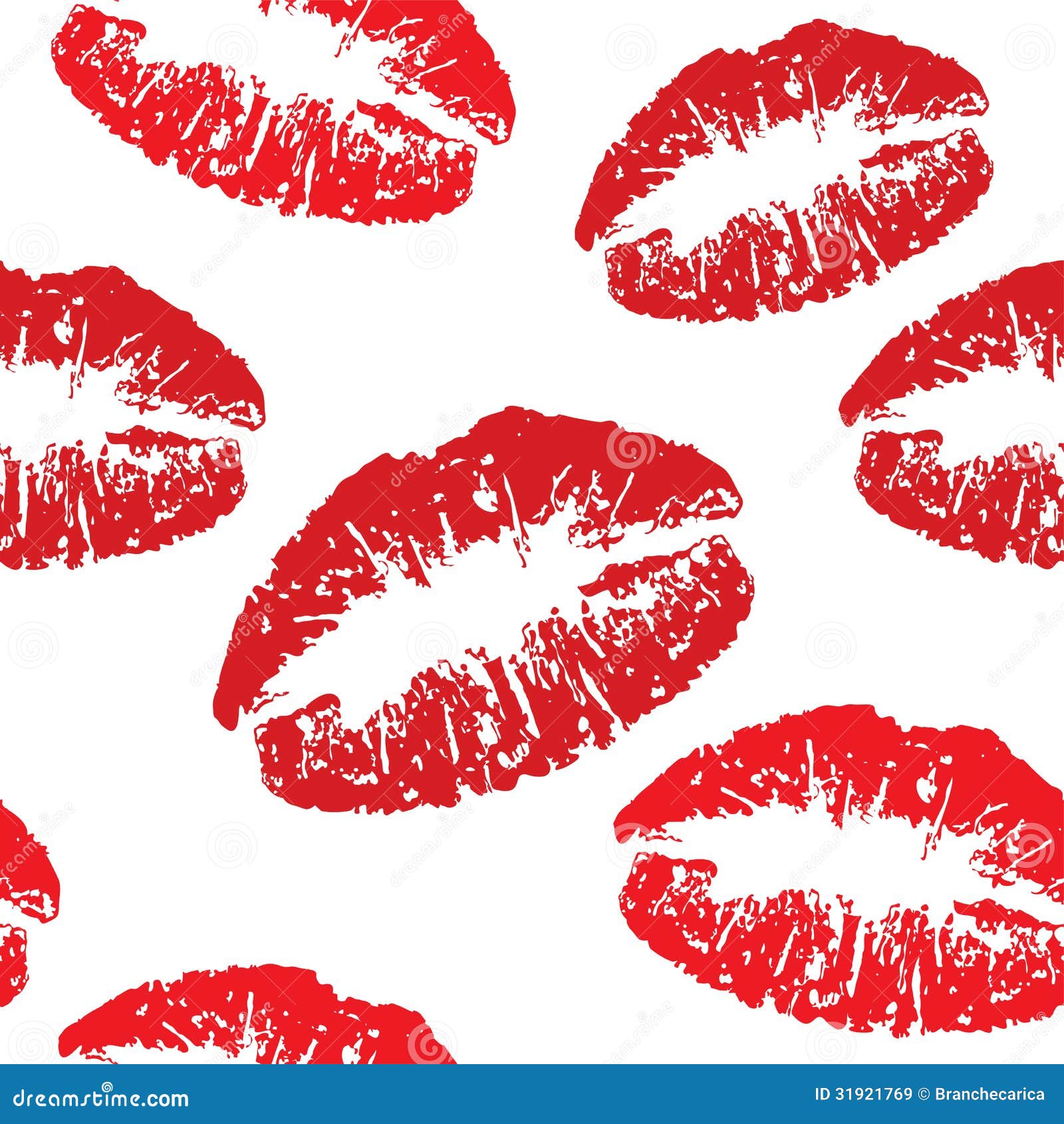 Red Kiss Print Pattern Royalty Free Stock Images Image