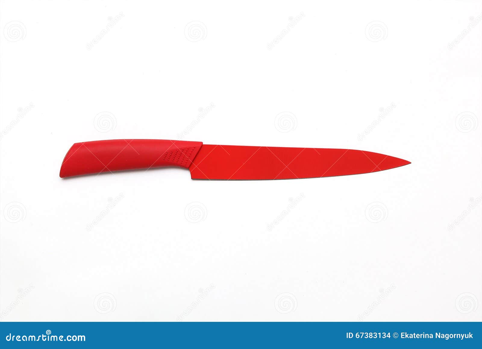 Red Knife On White Background Stock Photo 636641347