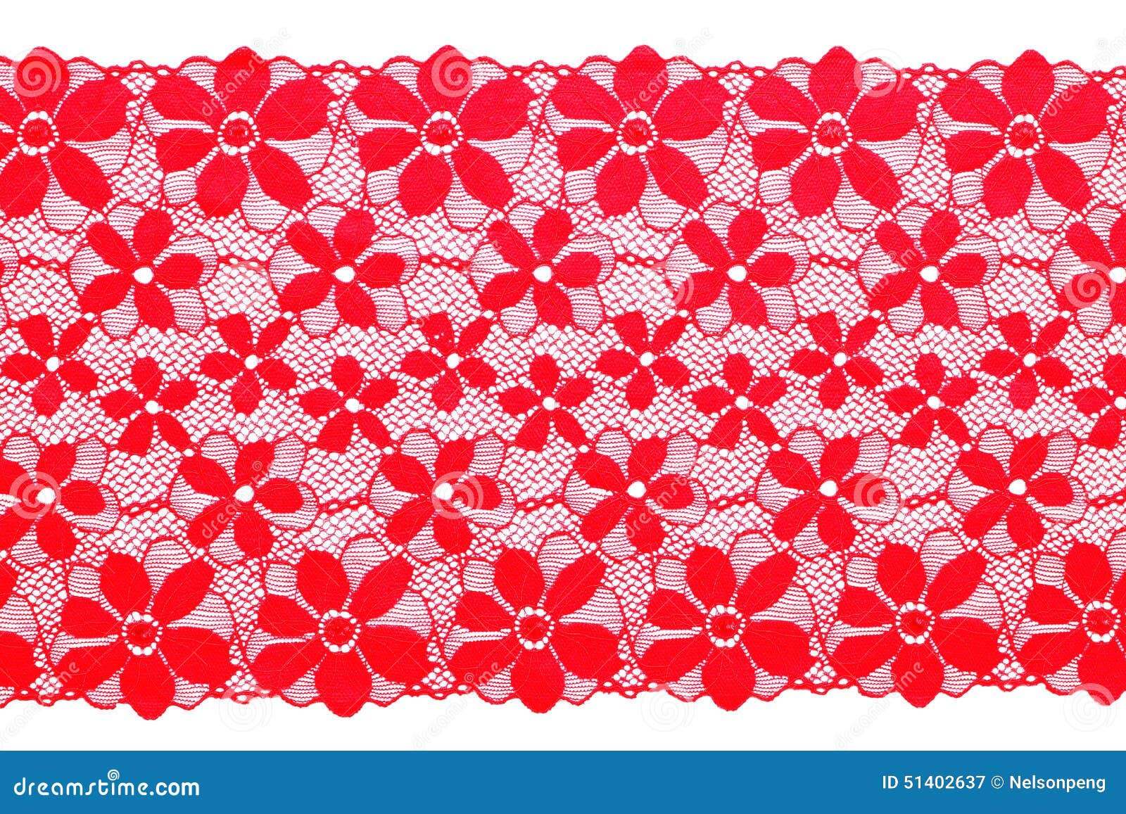 Red lace stock image. Image netting, white, thread 51402637